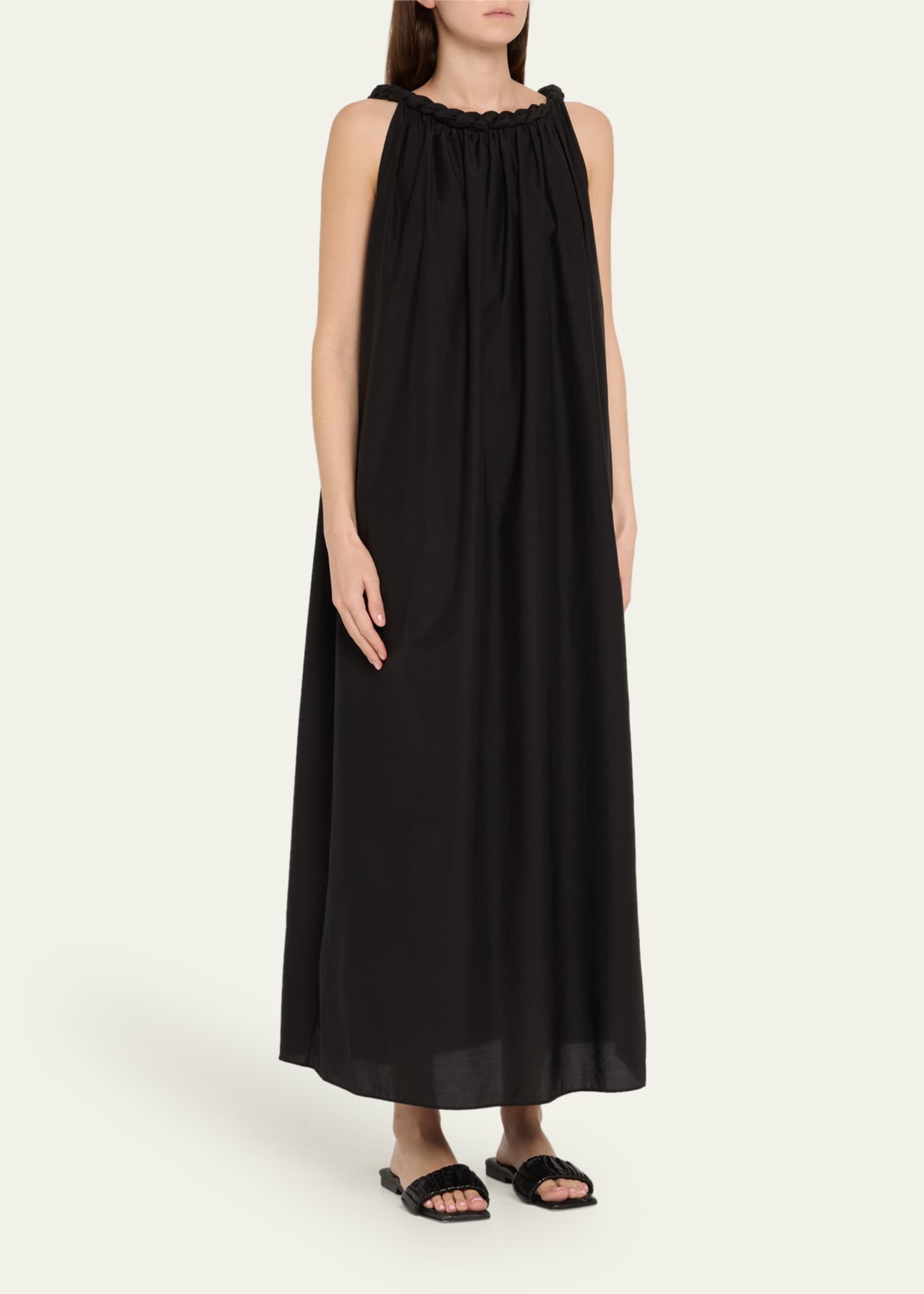 Loulou Studio Kika Long Gathered Dress Image 4 of 5