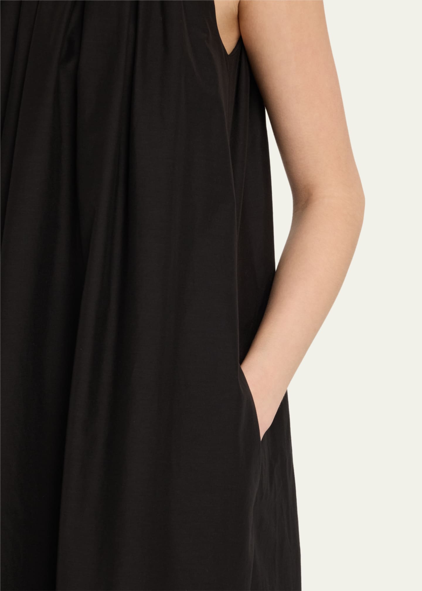 Loulou Studio Kika Long Gathered Dress Image 5 of 5