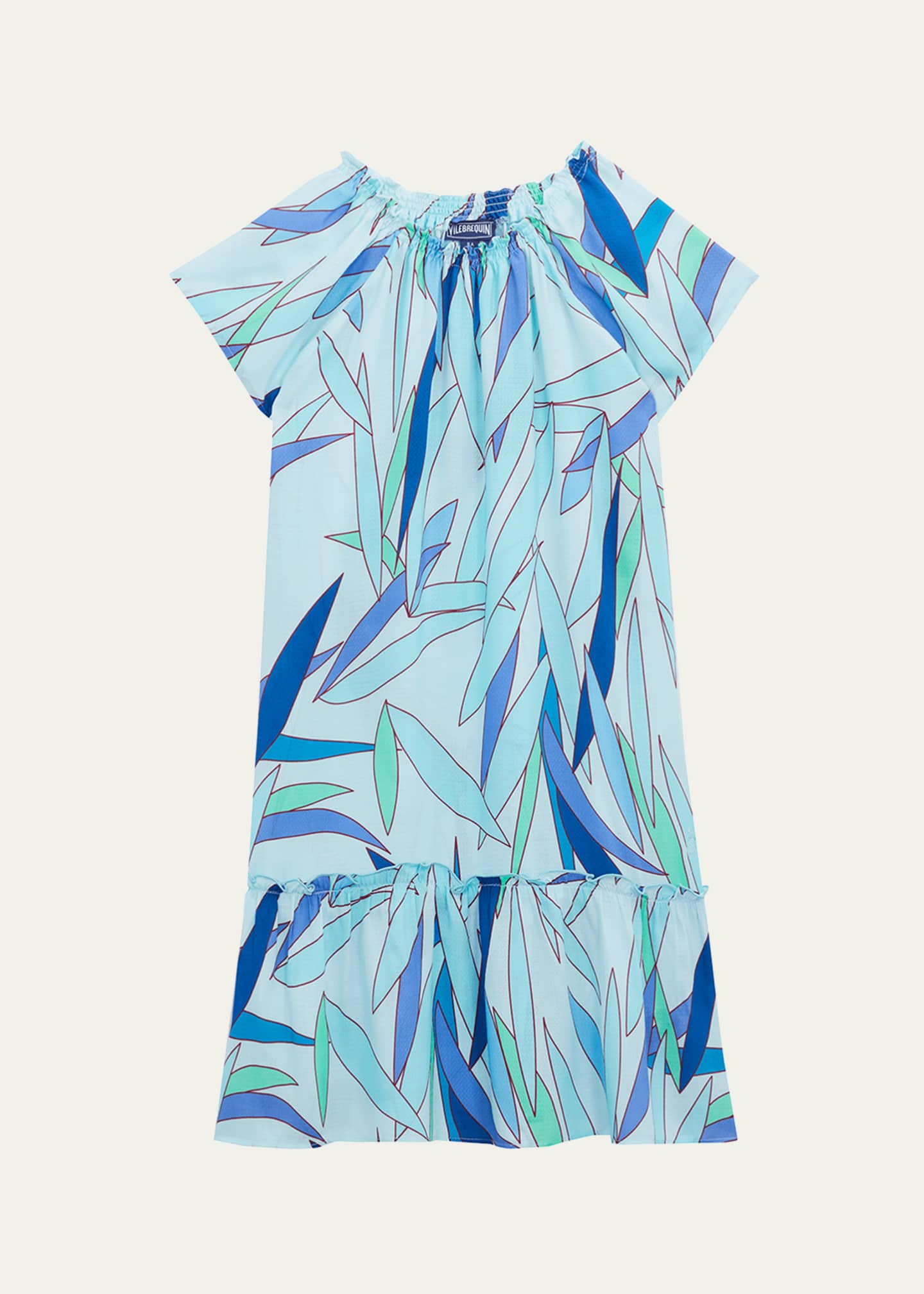 Vilebrequin Girl's Textured Fab Printed Dress, Size 2-14 Image 1 of 2