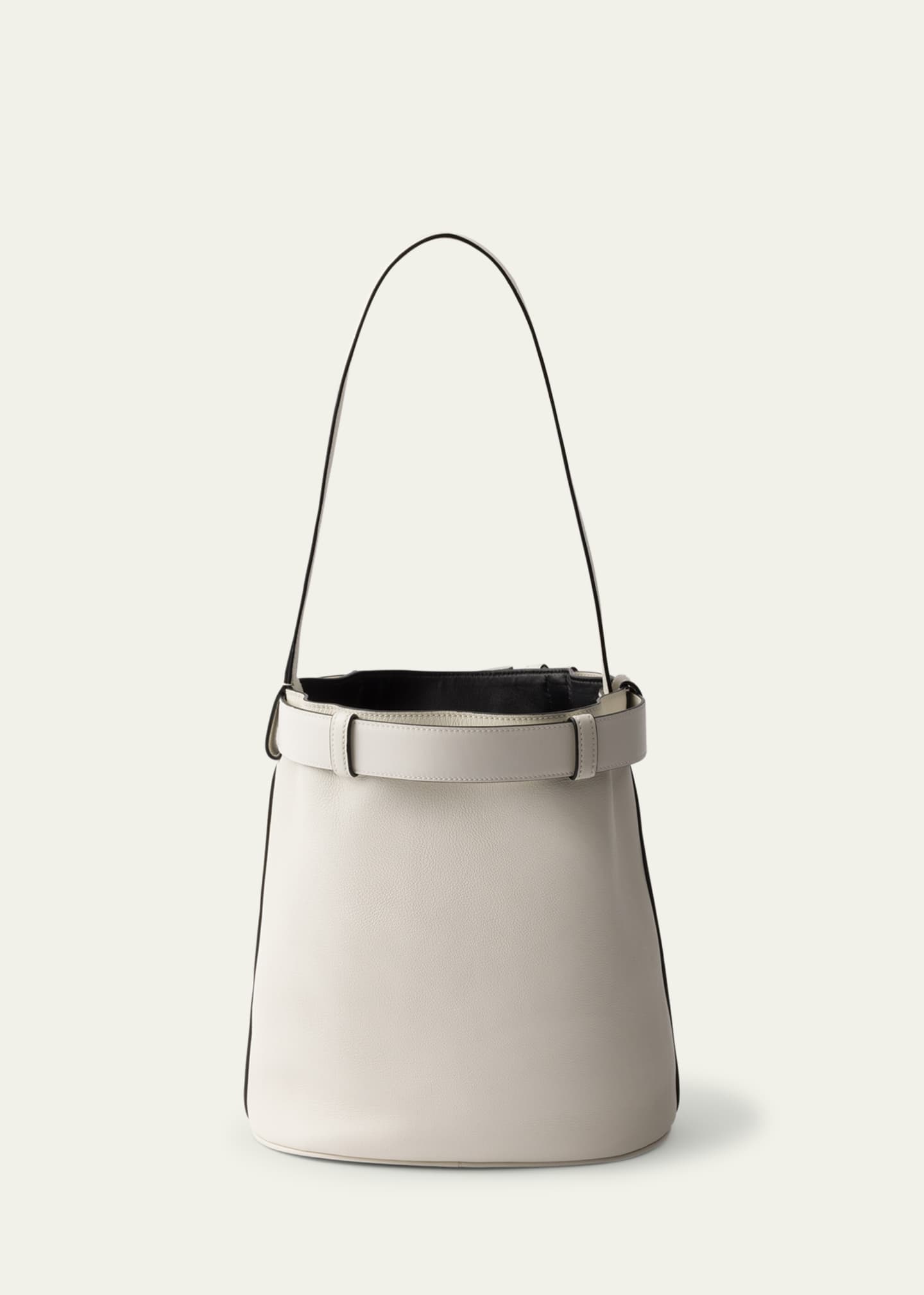 Prada Buckle Leather Bucket Bag Image 2 of 3