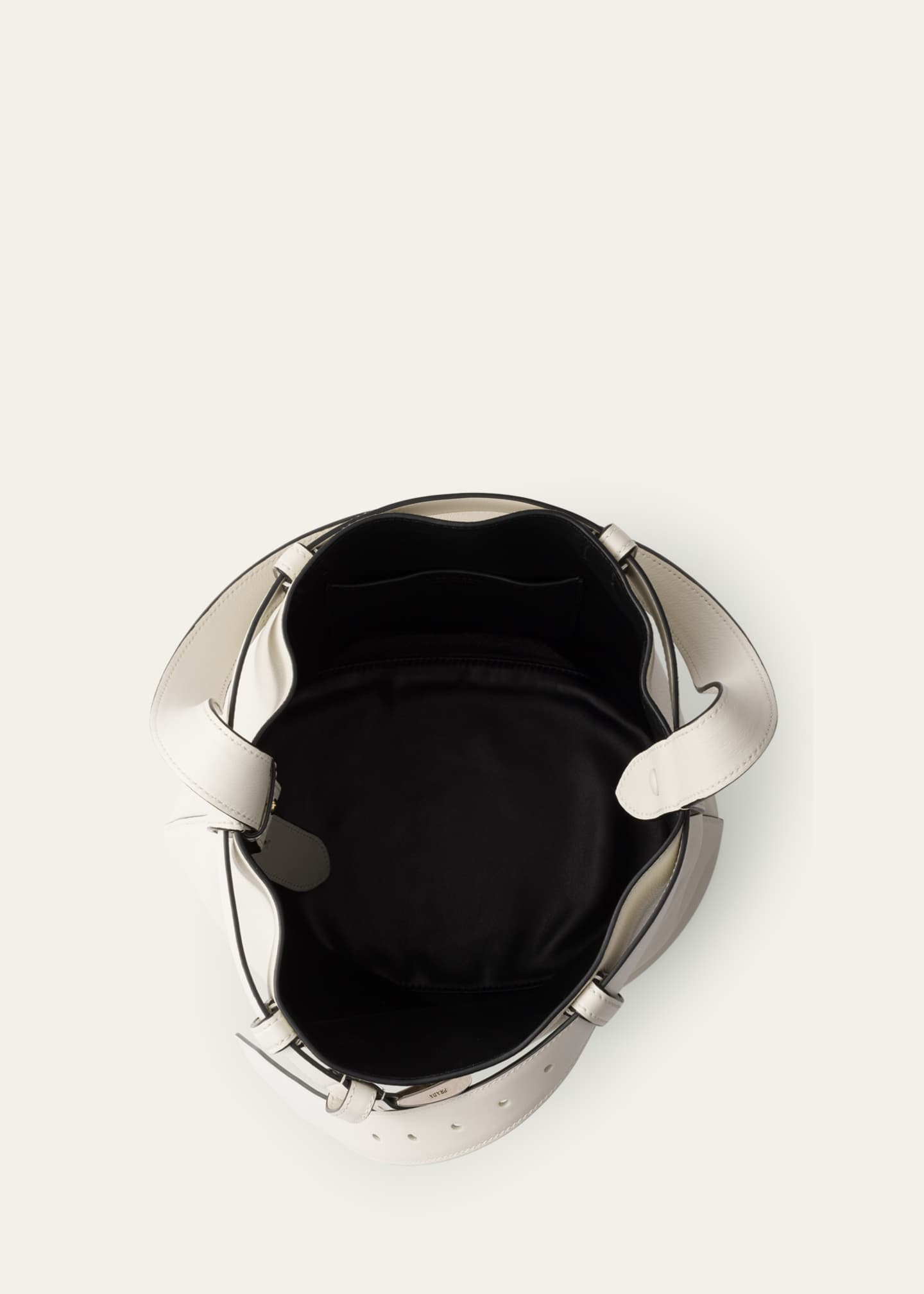 Prada Buckle Leather Bucket Bag Image 3 of 3