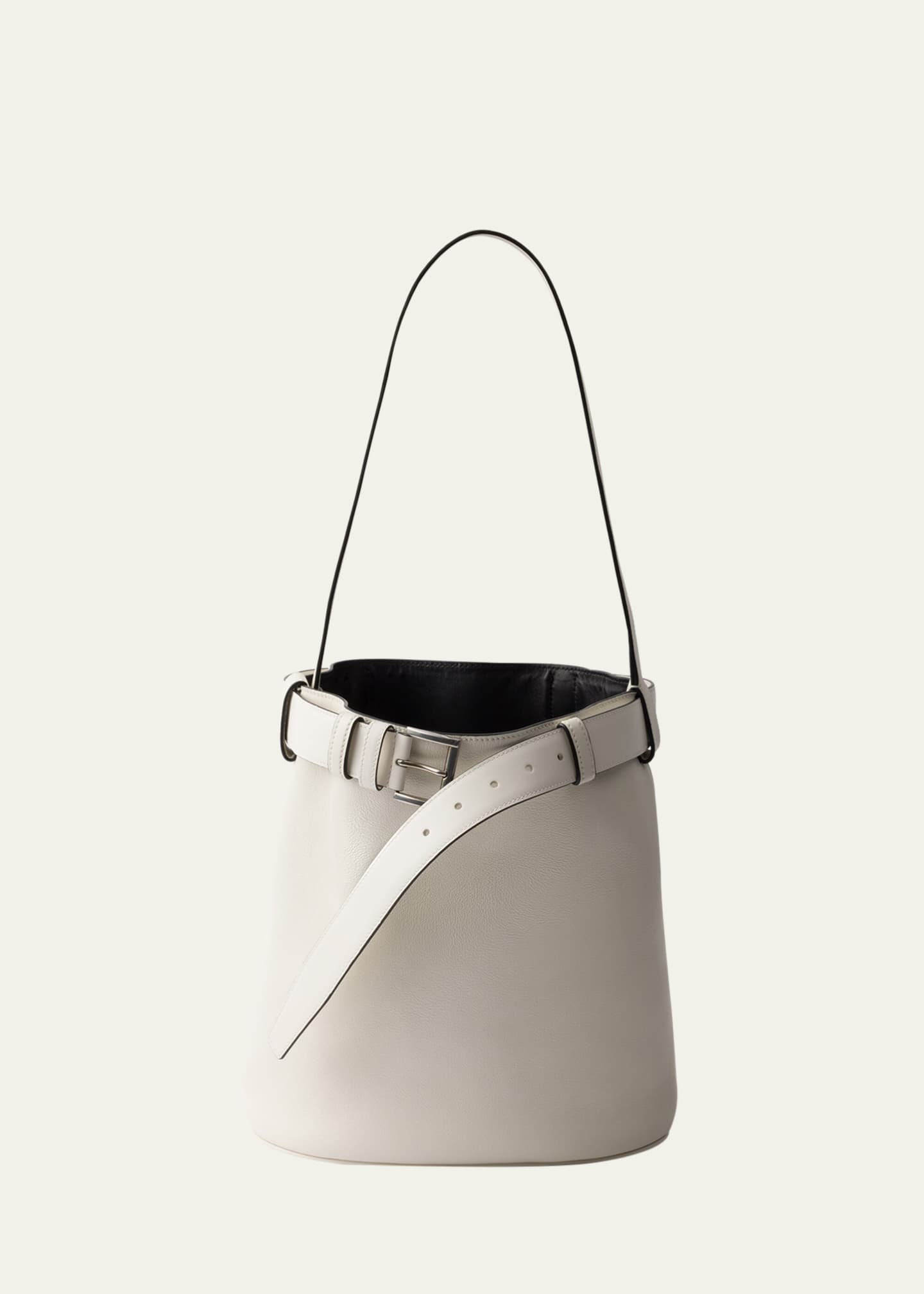 Prada Buckle Leather Bucket Bag Image 1 of 3