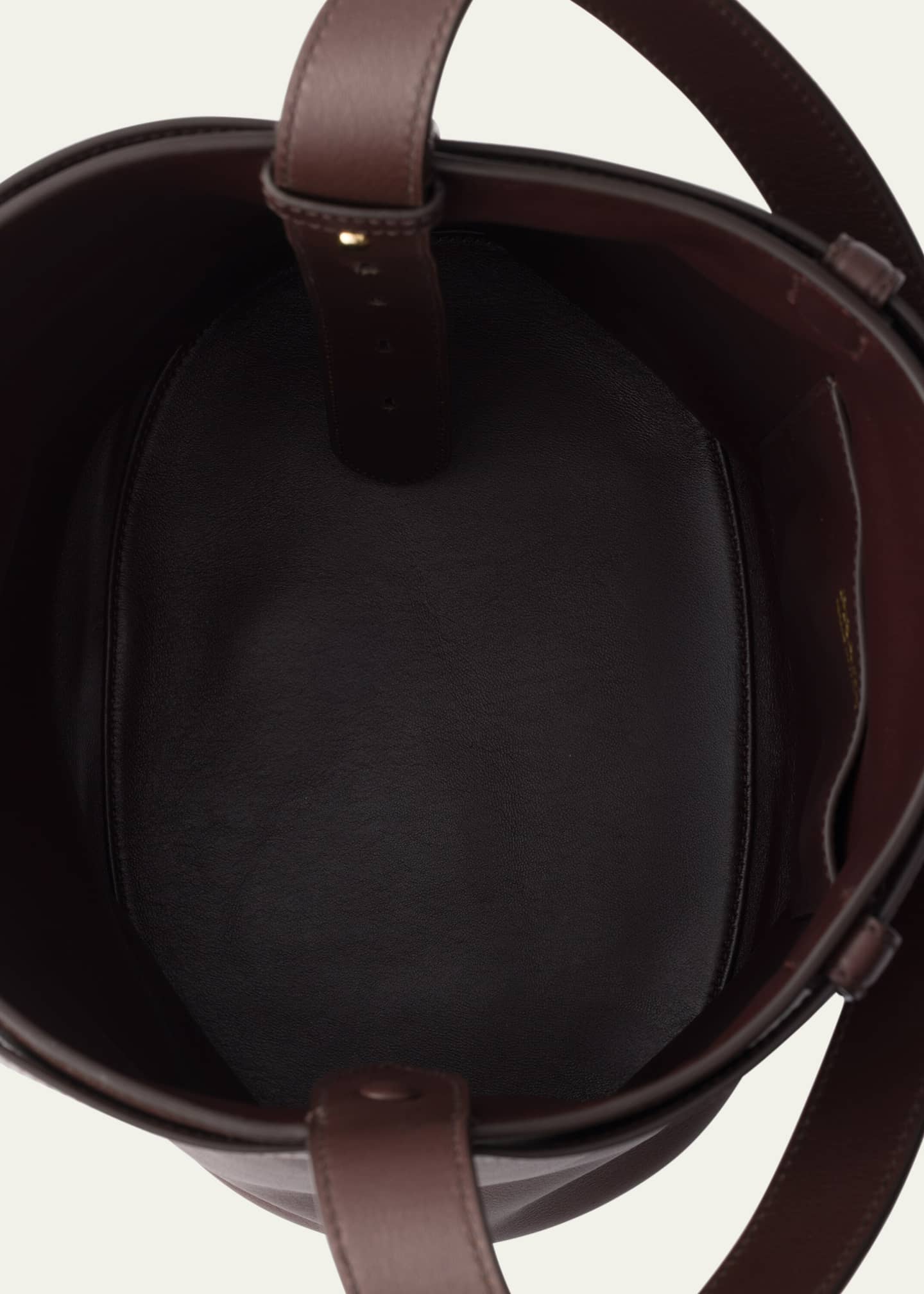 Prada Buckle Leather Bucket Bag Image 3 of 3