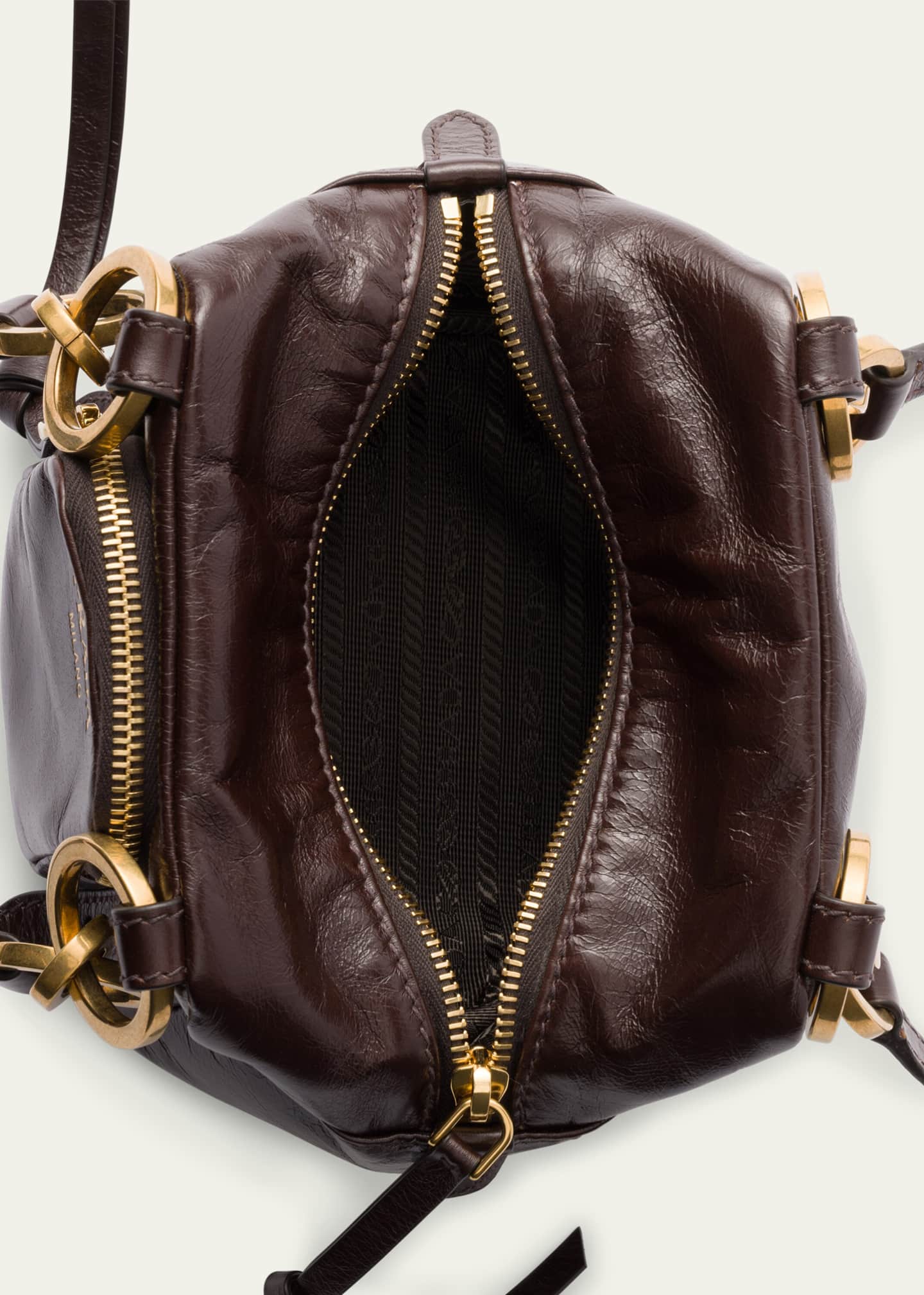 Prada Dangle Mini Leather Shoulder Bag Image 4 of 4