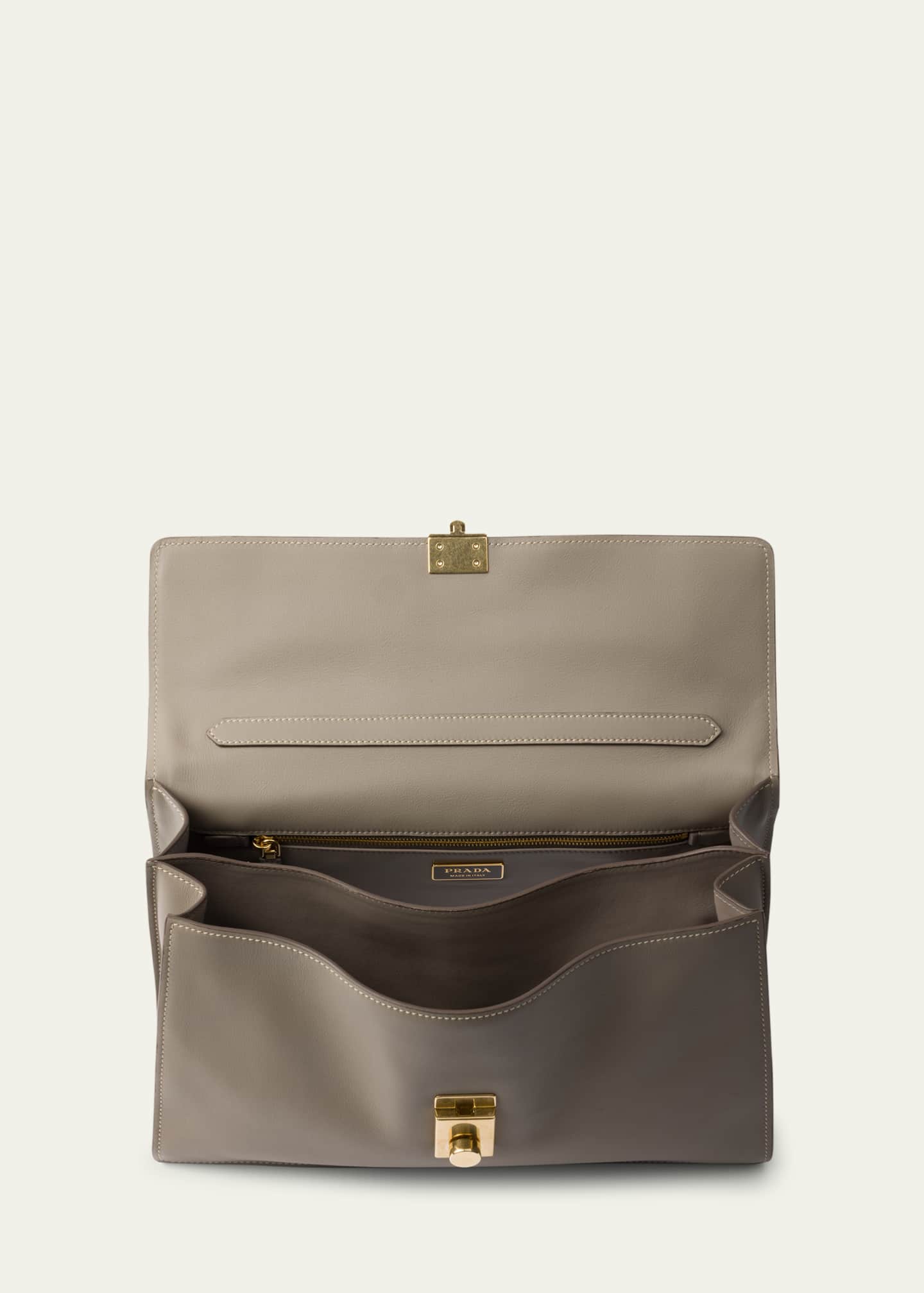 Prada Soft Sound Leather Shoulder Bag Image 3 of 3