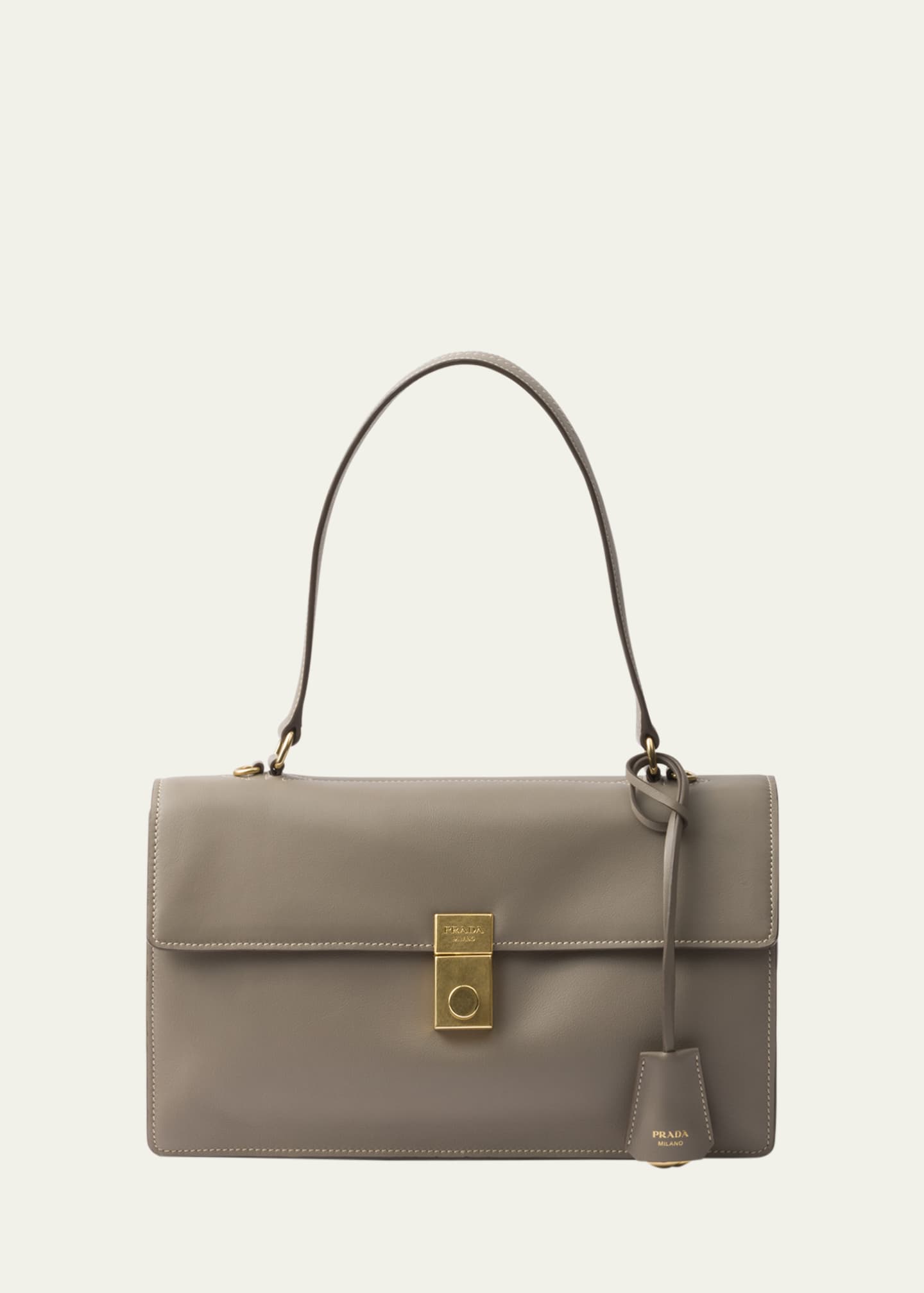 Prada Soft Sound Leather Shoulder Bag Image 1 of 3