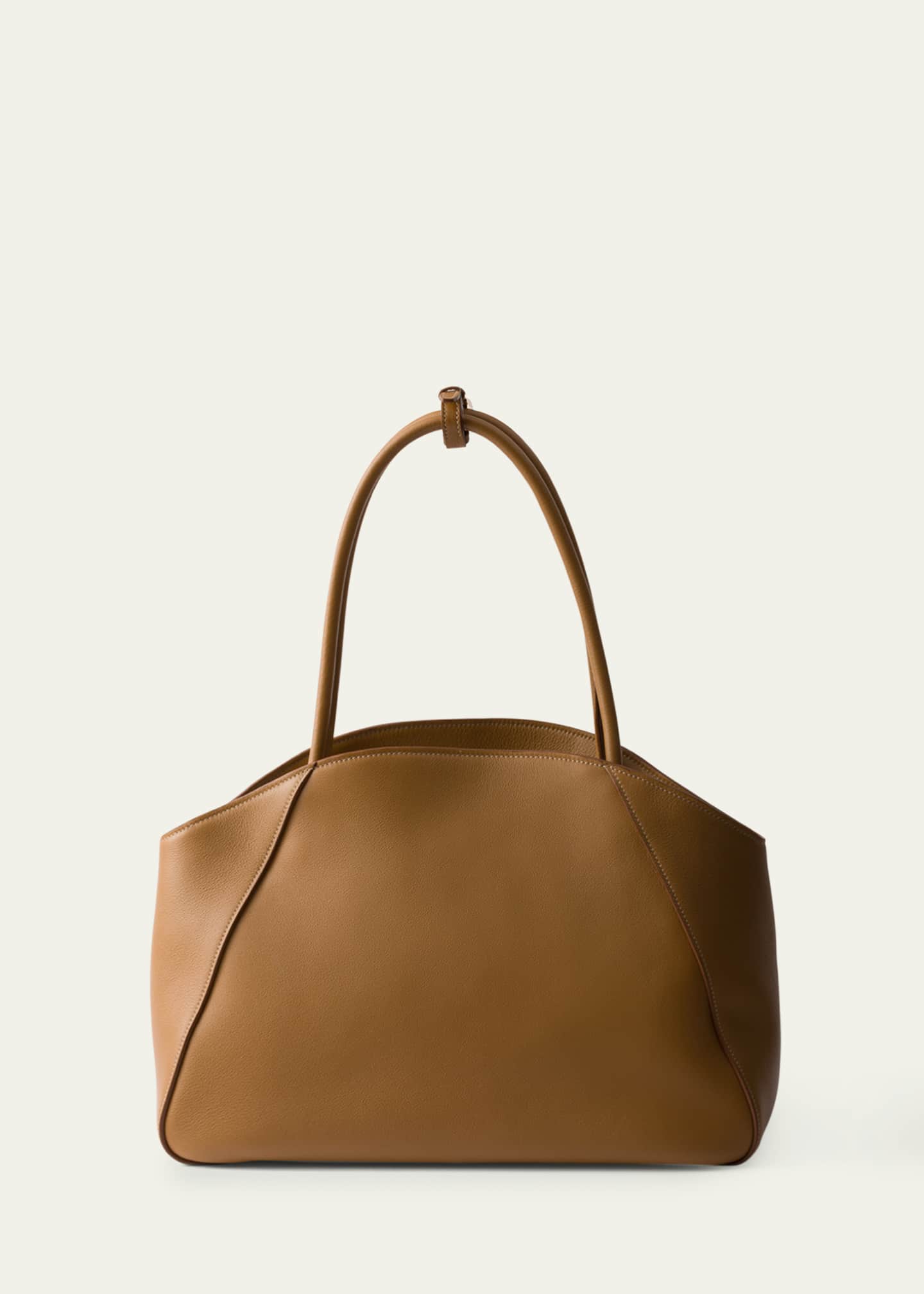Prada Large Soft Grain Leather Shoulder Bag Image 2 of 3
