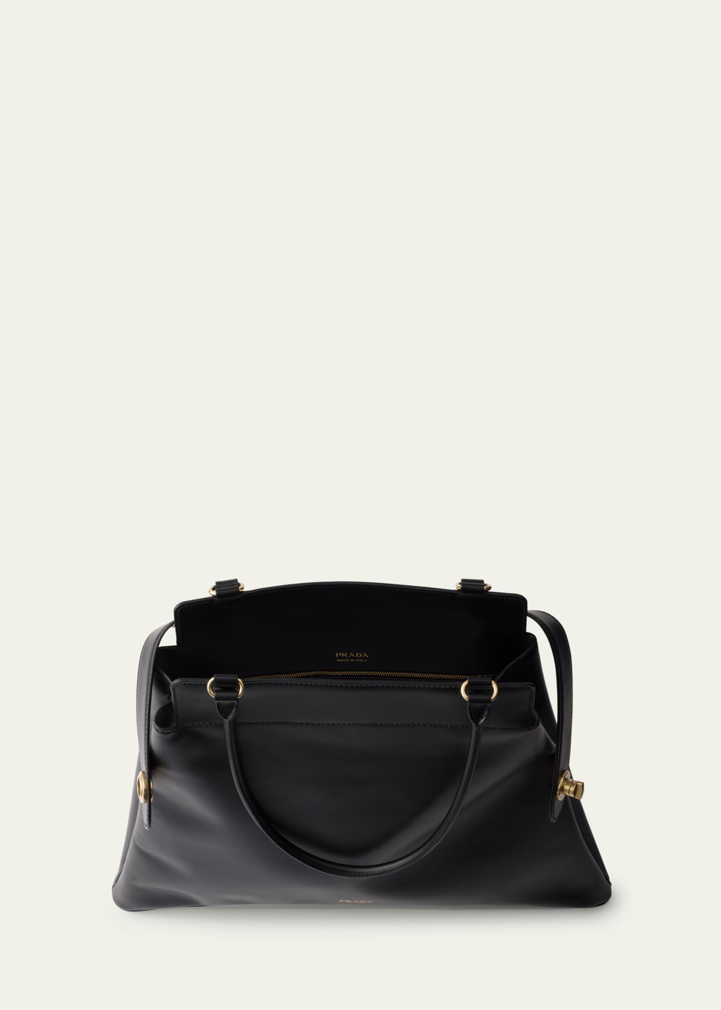 Prada Etude Buckle Leather Shoulder Bag Image 3 of 4