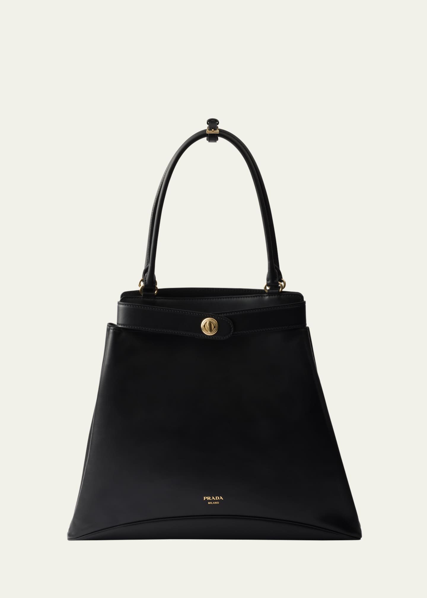 Prada Etude Buckle Leather Shoulder Bag Image 1 of 4