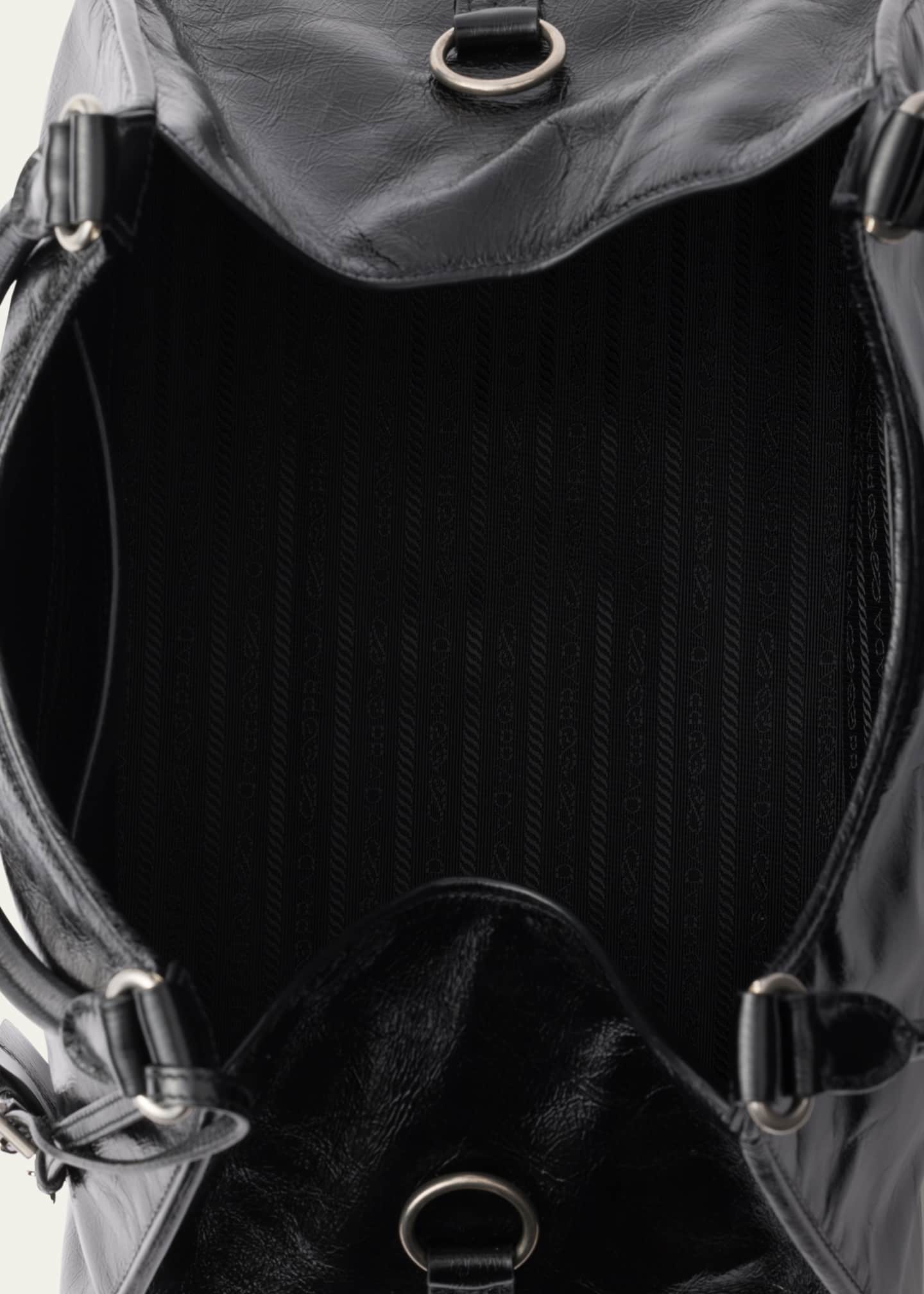 Prada Soft Leather Shoulder Bag Image 3 of 3