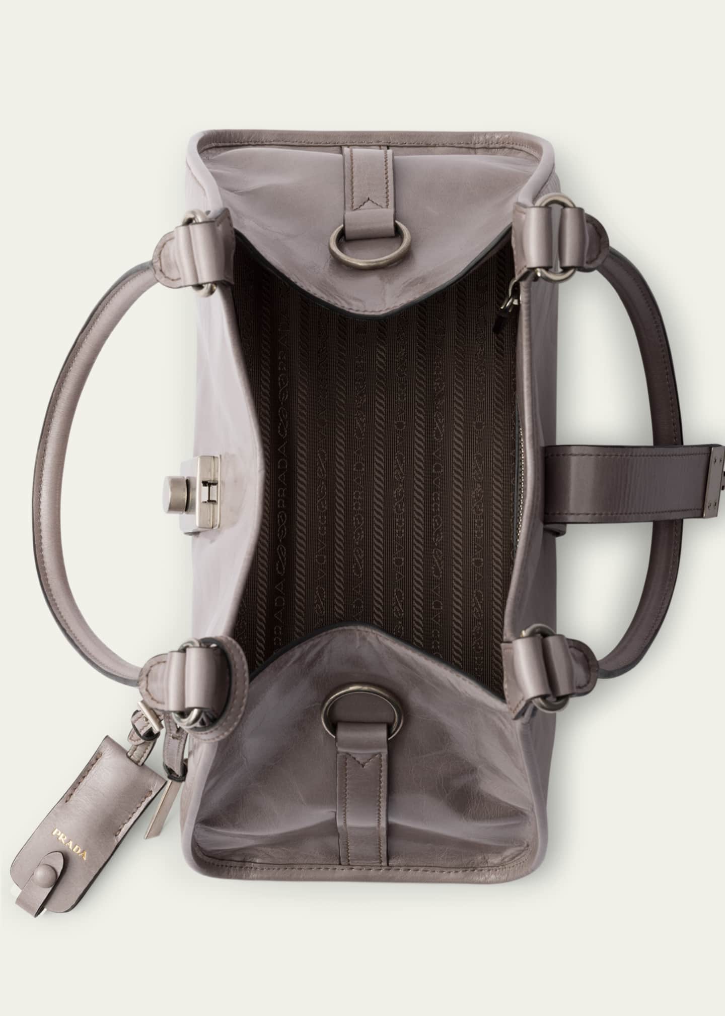 Prada Soft Leather Shoulder Bag Image 4 of 4