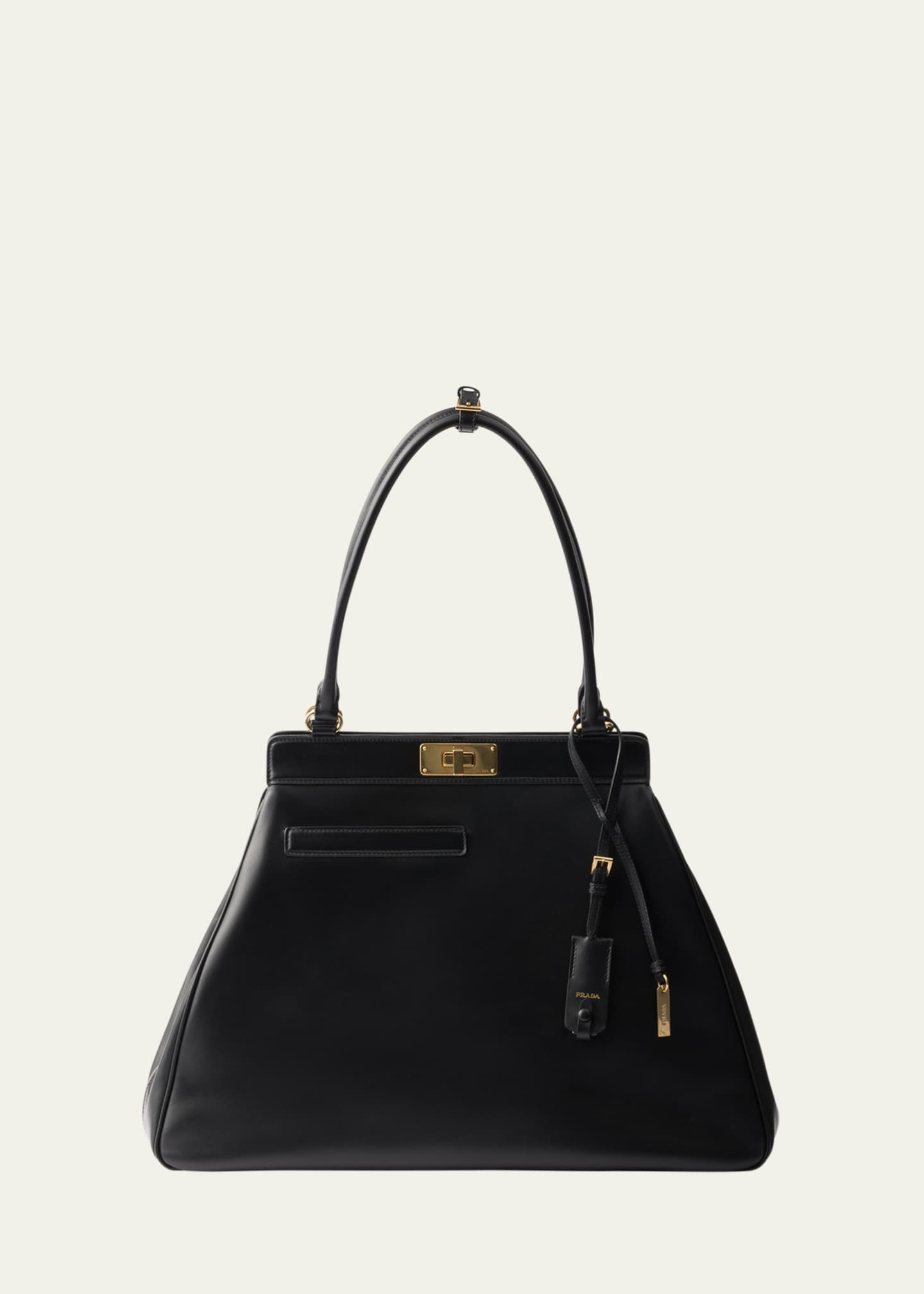 Prada Framed Leather Top-Handle Bag Image 1 of 3
