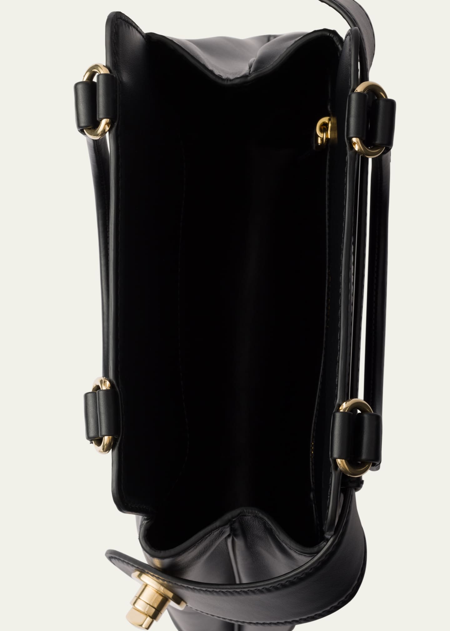 Prada Etude Buckle Leather Top-Handle Bag Image 4 of 5
