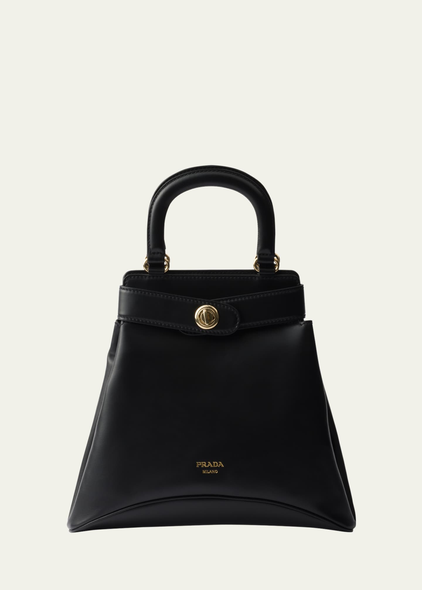 Prada Etude Buckle Leather Top-Handle Bag Image 1 of 5