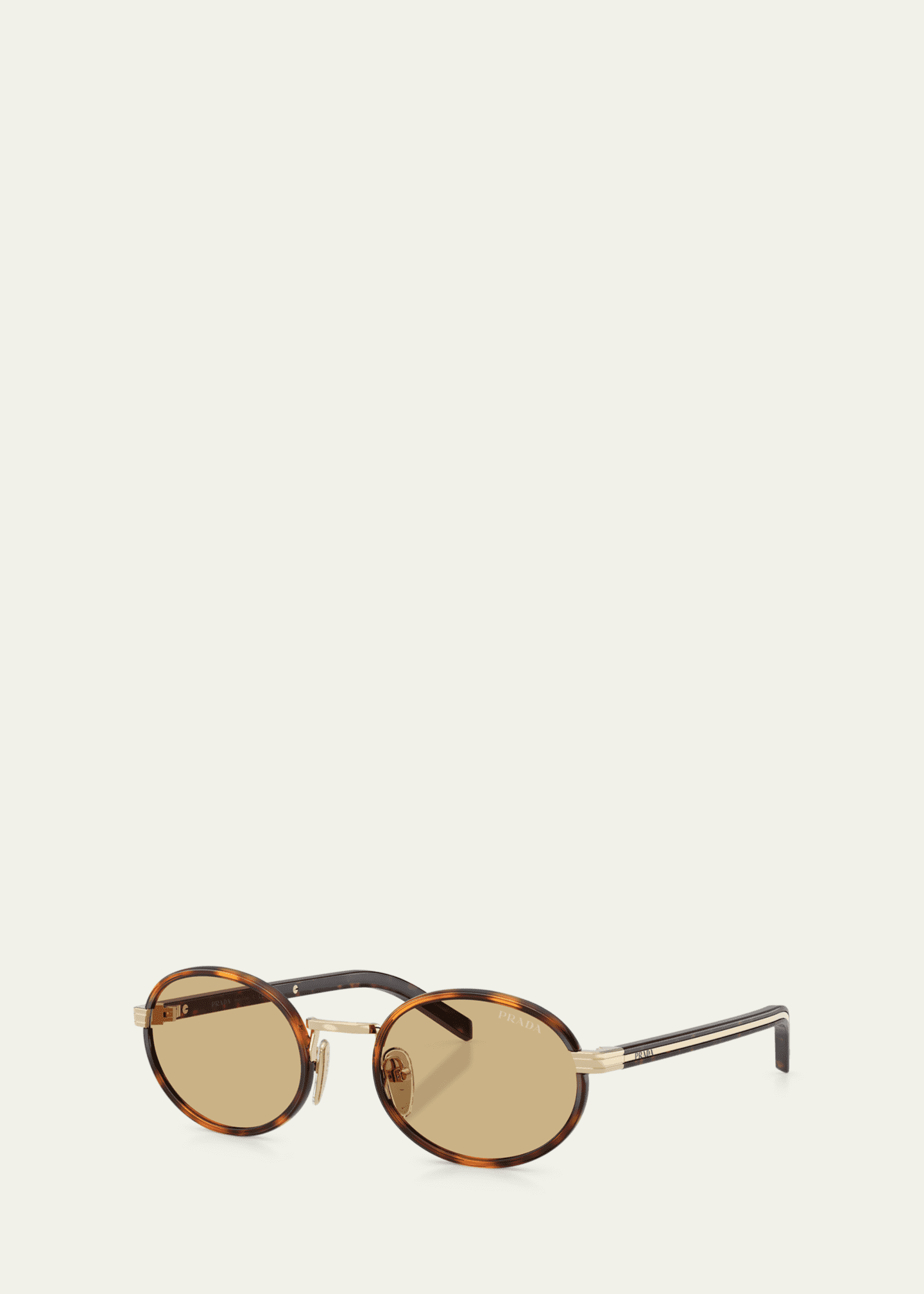 Prada 0PR B56S Steel Oval Sunglasses Image 2 of 3