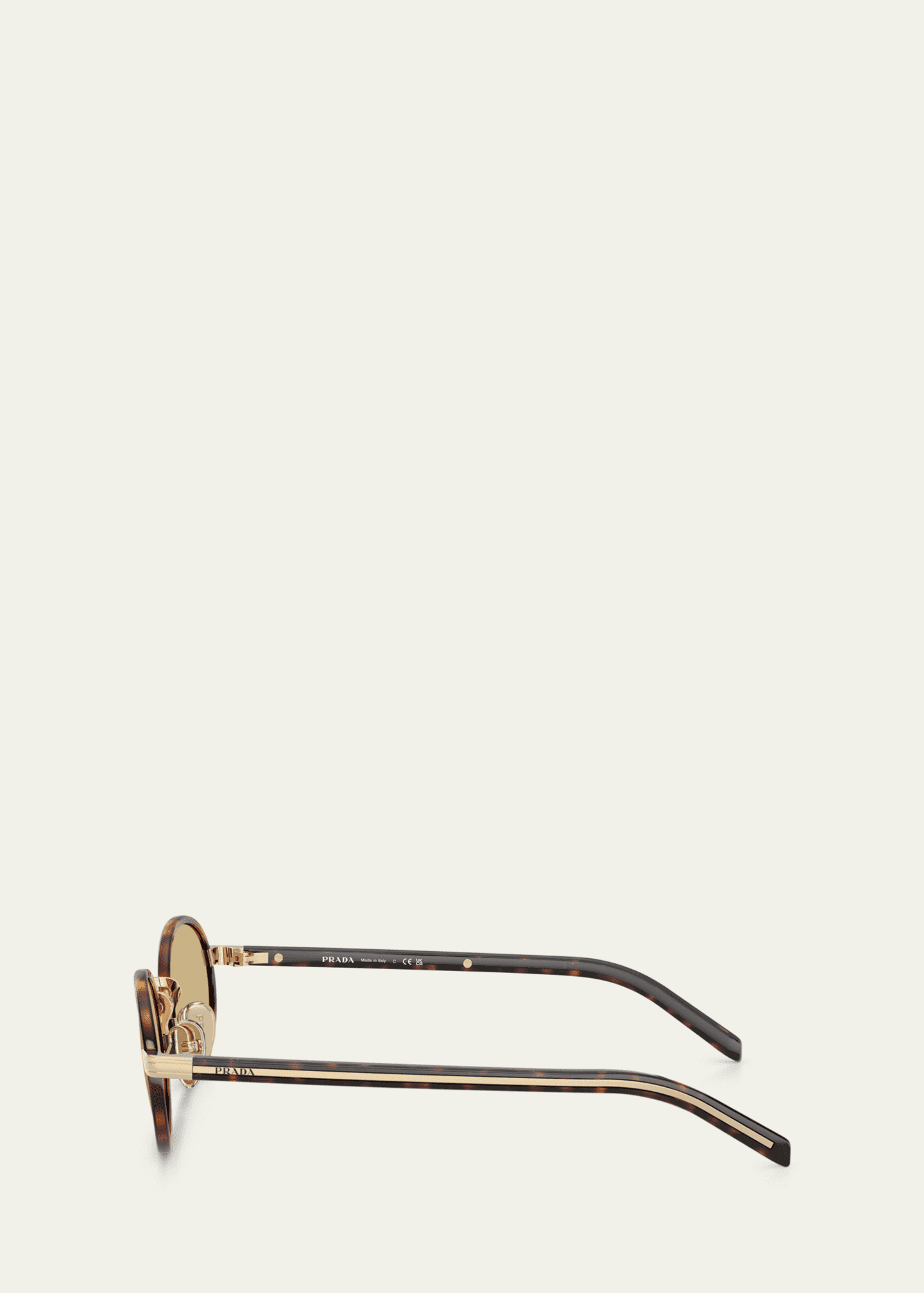 Prada 0PR B56S Steel Oval Sunglasses Image 3 of 3