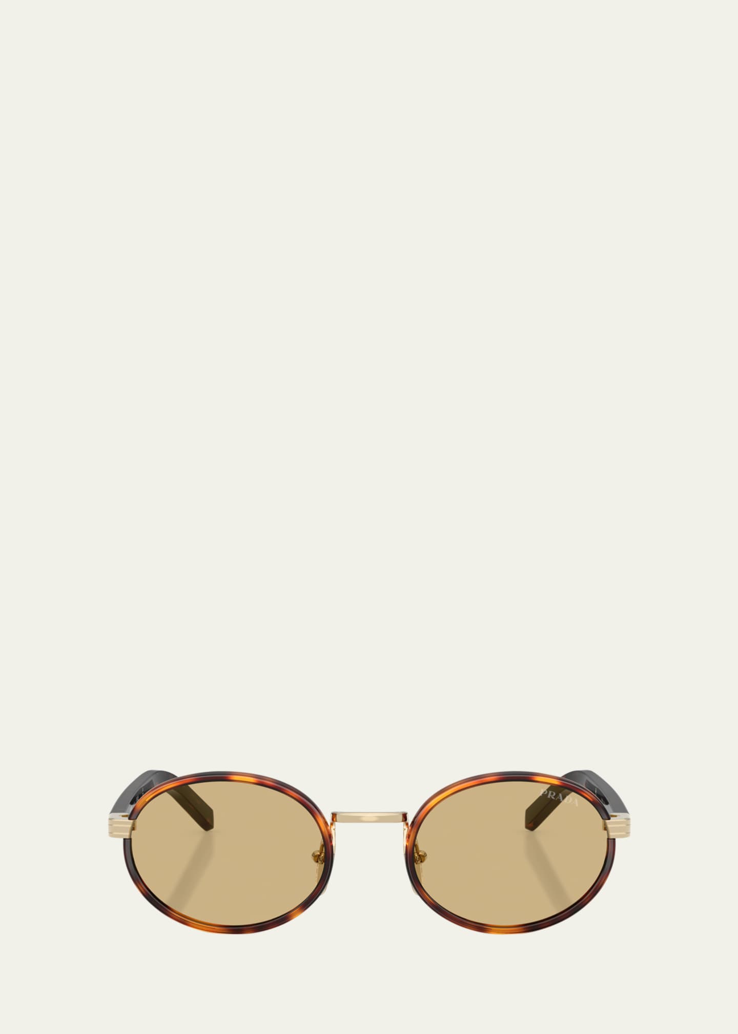 Prada 0PR B56S Steel Oval Sunglasses Image 1 of 3
