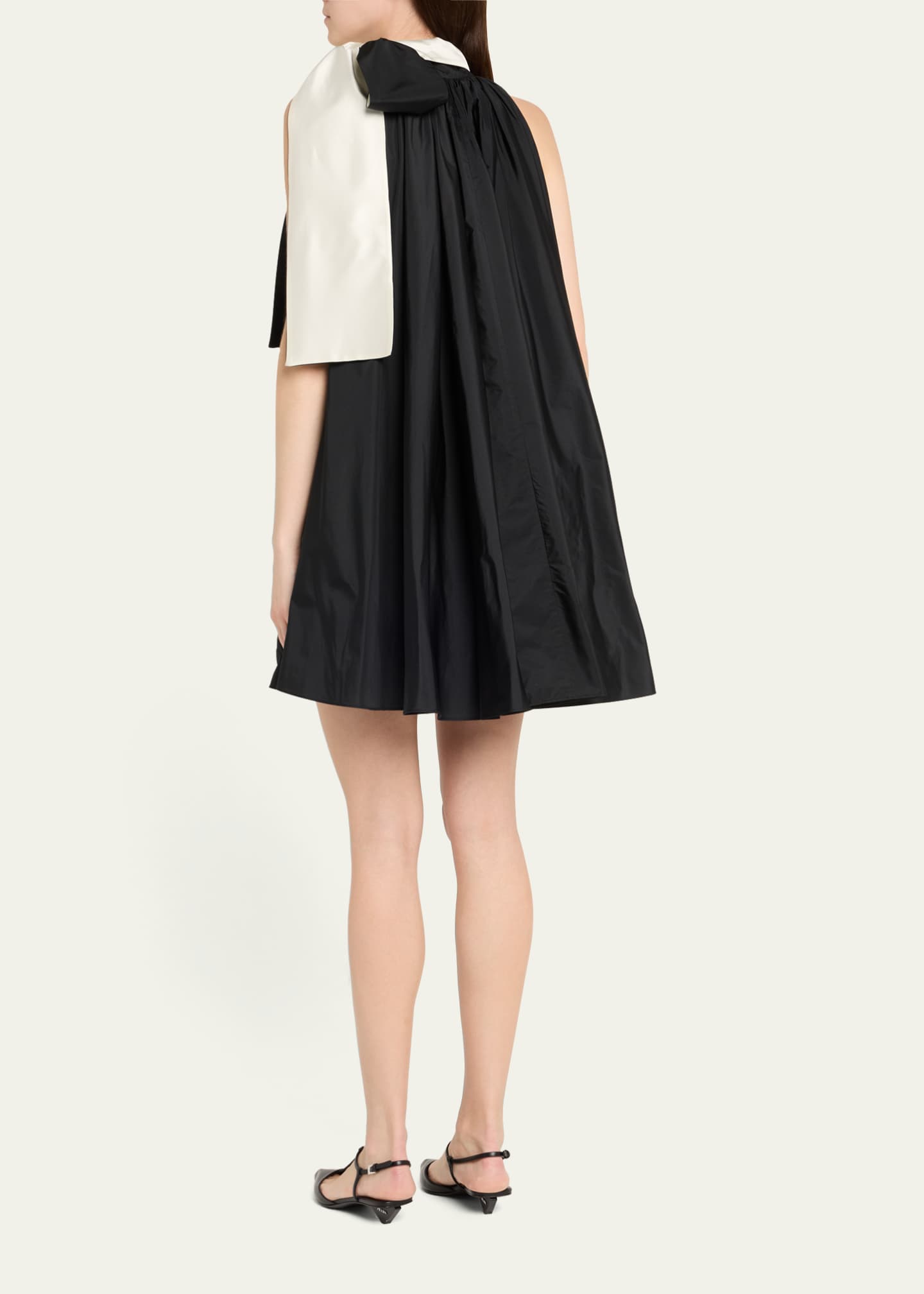 Max Mara Beber Bow-Neck Shift Mini Dress - Bergdorf Goodman
