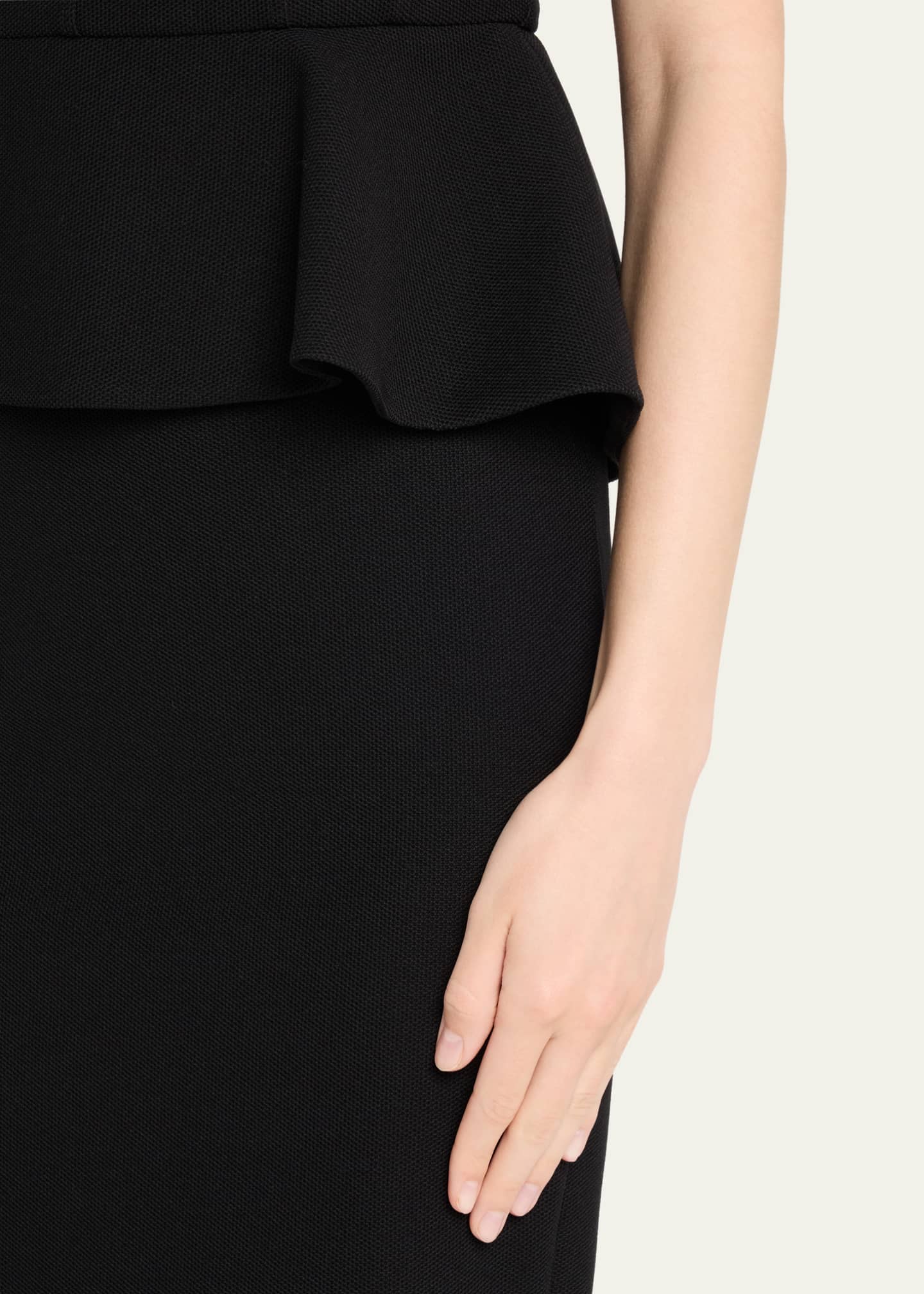 Max Mara Cosmos Sleeveless Peplum Dress Image 4 of 4