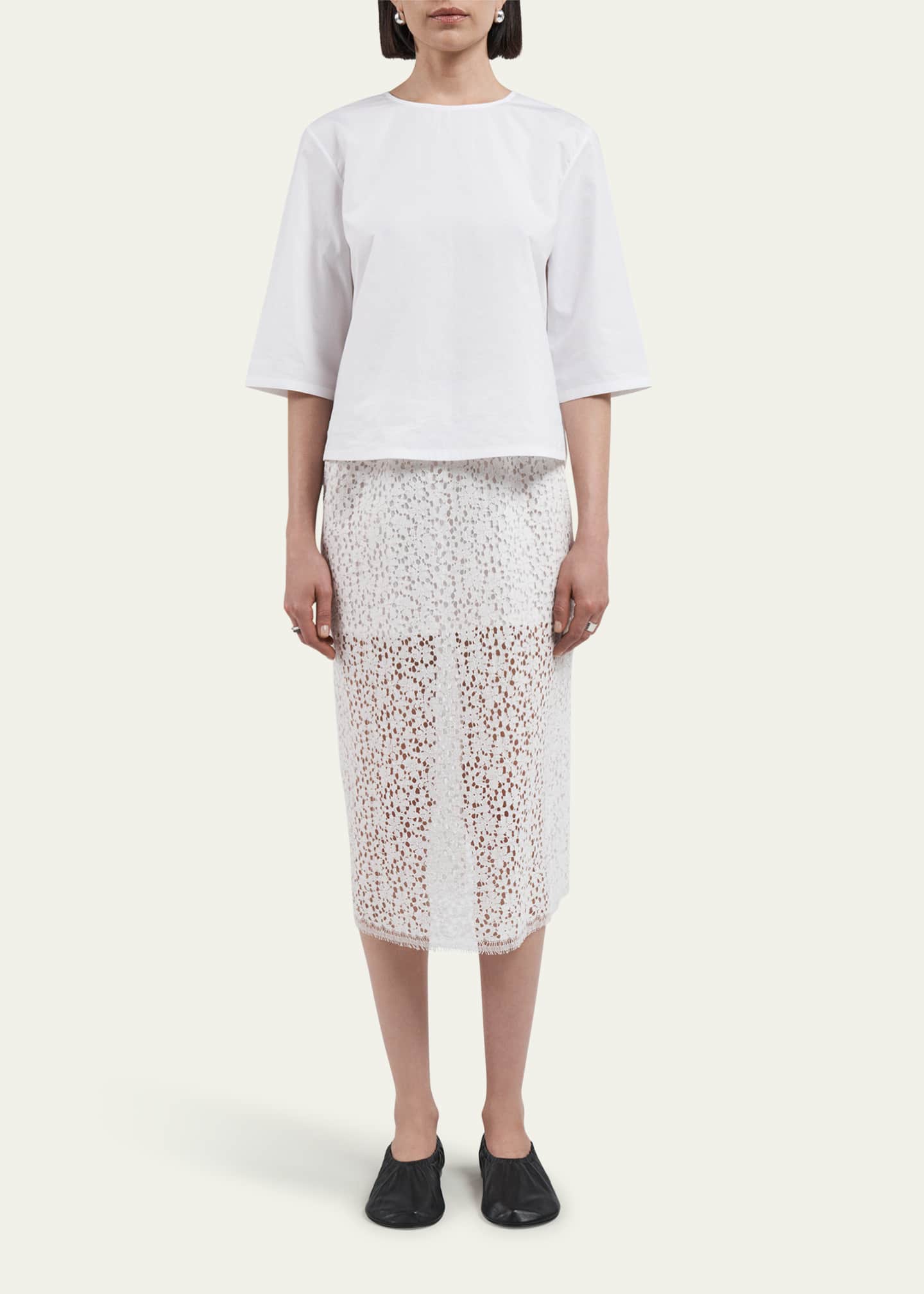 MARIA MCMANUS Lace Ruched Skirt Image 2 of 5