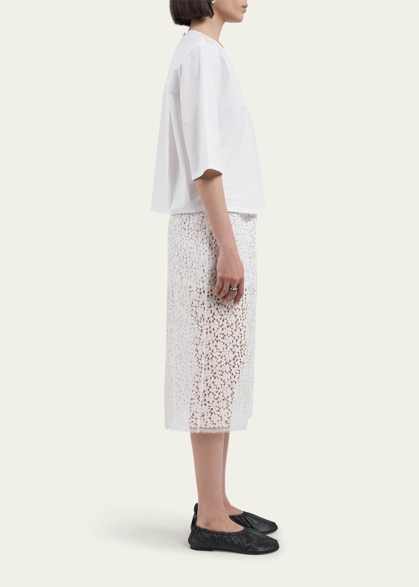 MARIA MCMANUS Lace Ruched Skirt Image 4 of 5