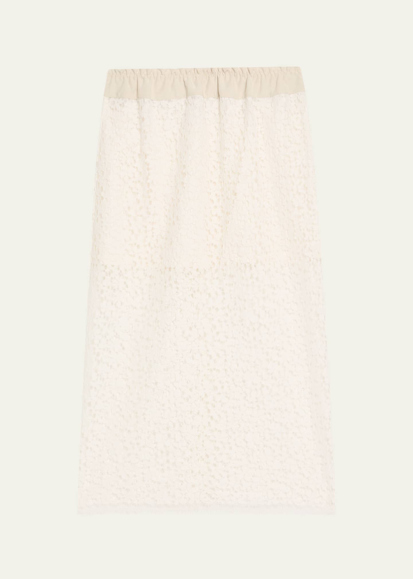 MARIA MCMANUS Lace Ruched Skirt Image 1 of 5