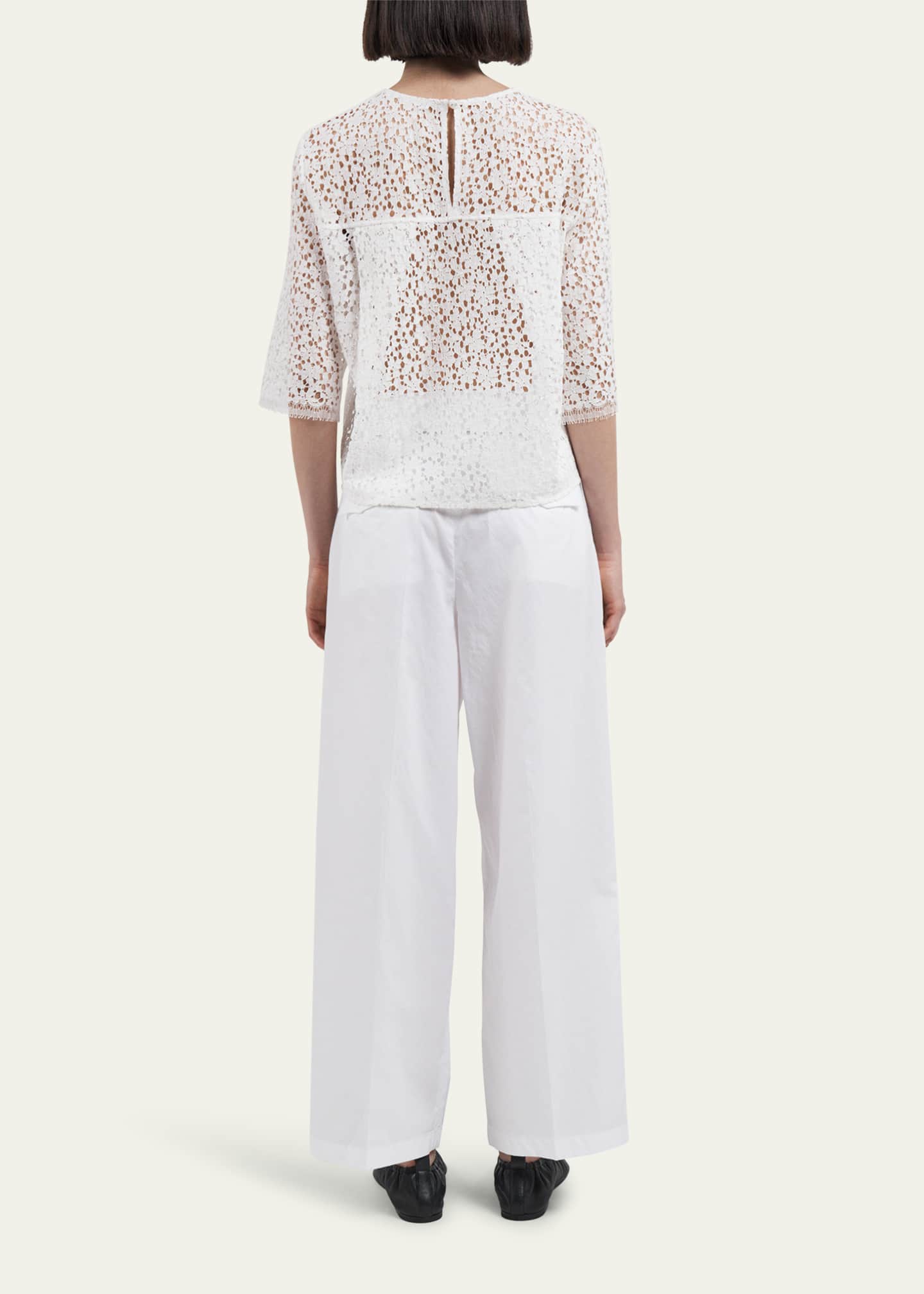MARIA MCMANUS Belted Wide Leg Cropped Pants Image 3 of 5