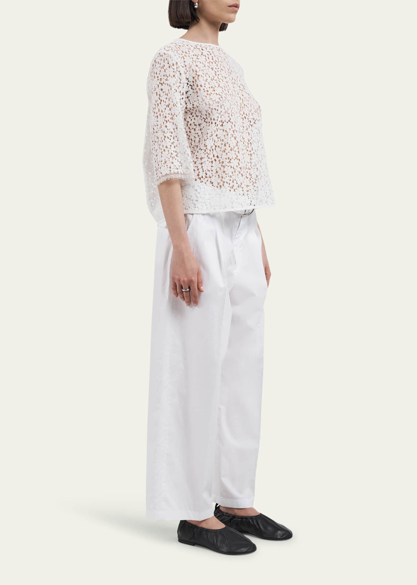 MARIA MCMANUS Belted Wide Leg Cropped Pants Image 5 of 5