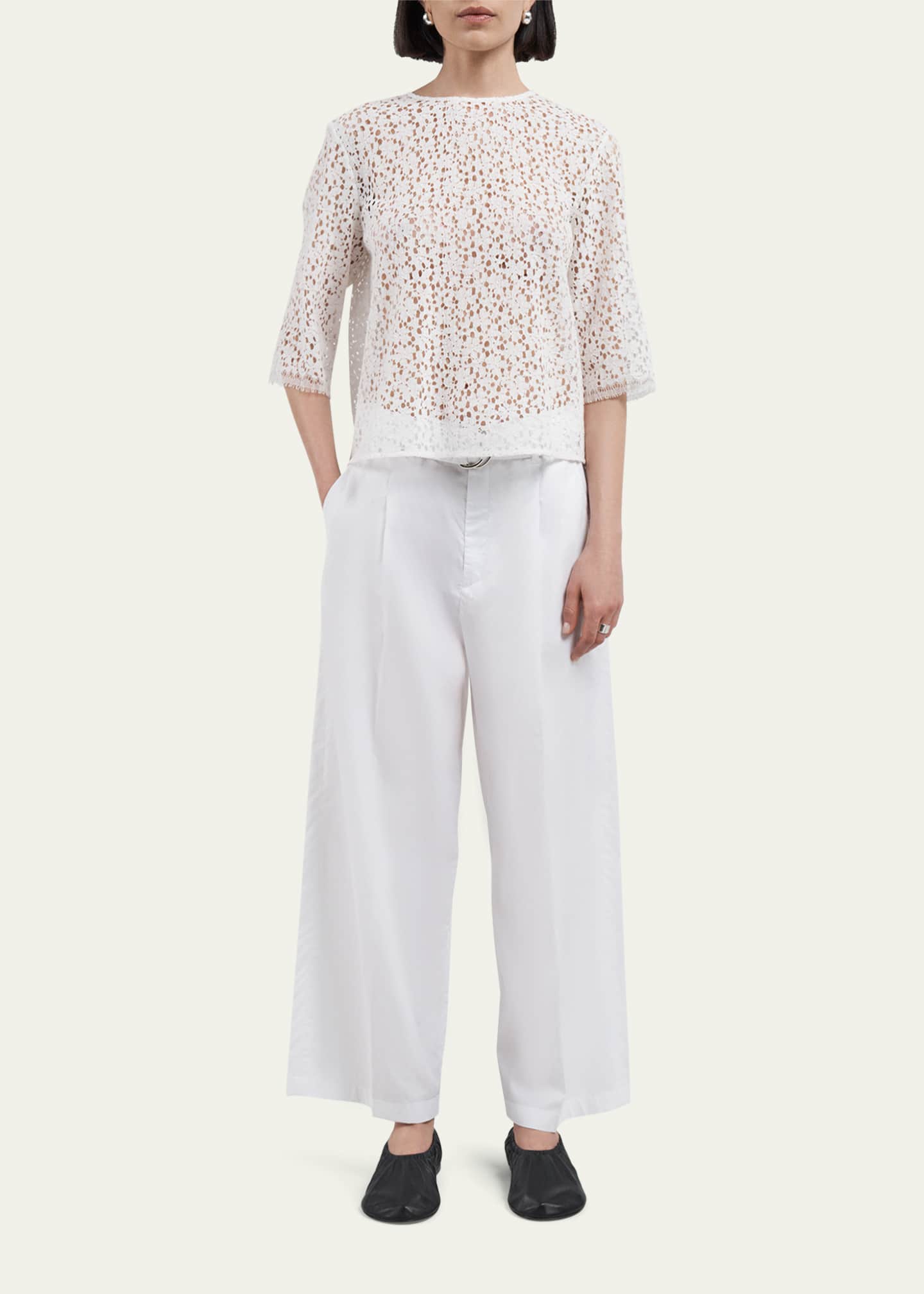 MARIA MCMANUS Lace Short Sleeve T-Shirt Image 2 of 5