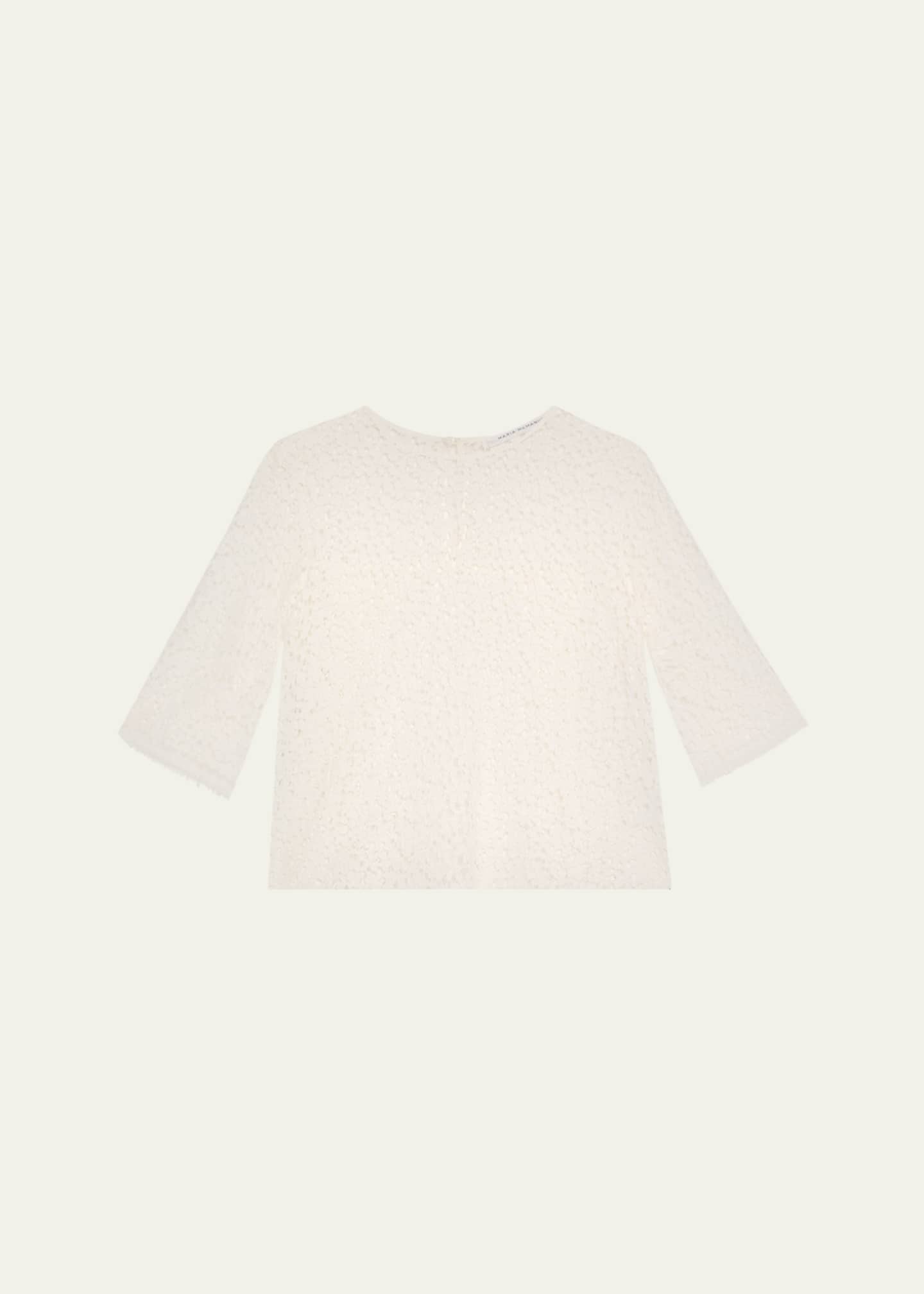 MARIA MCMANUS Lace Short Sleeve T-Shirt Image 1 of 5