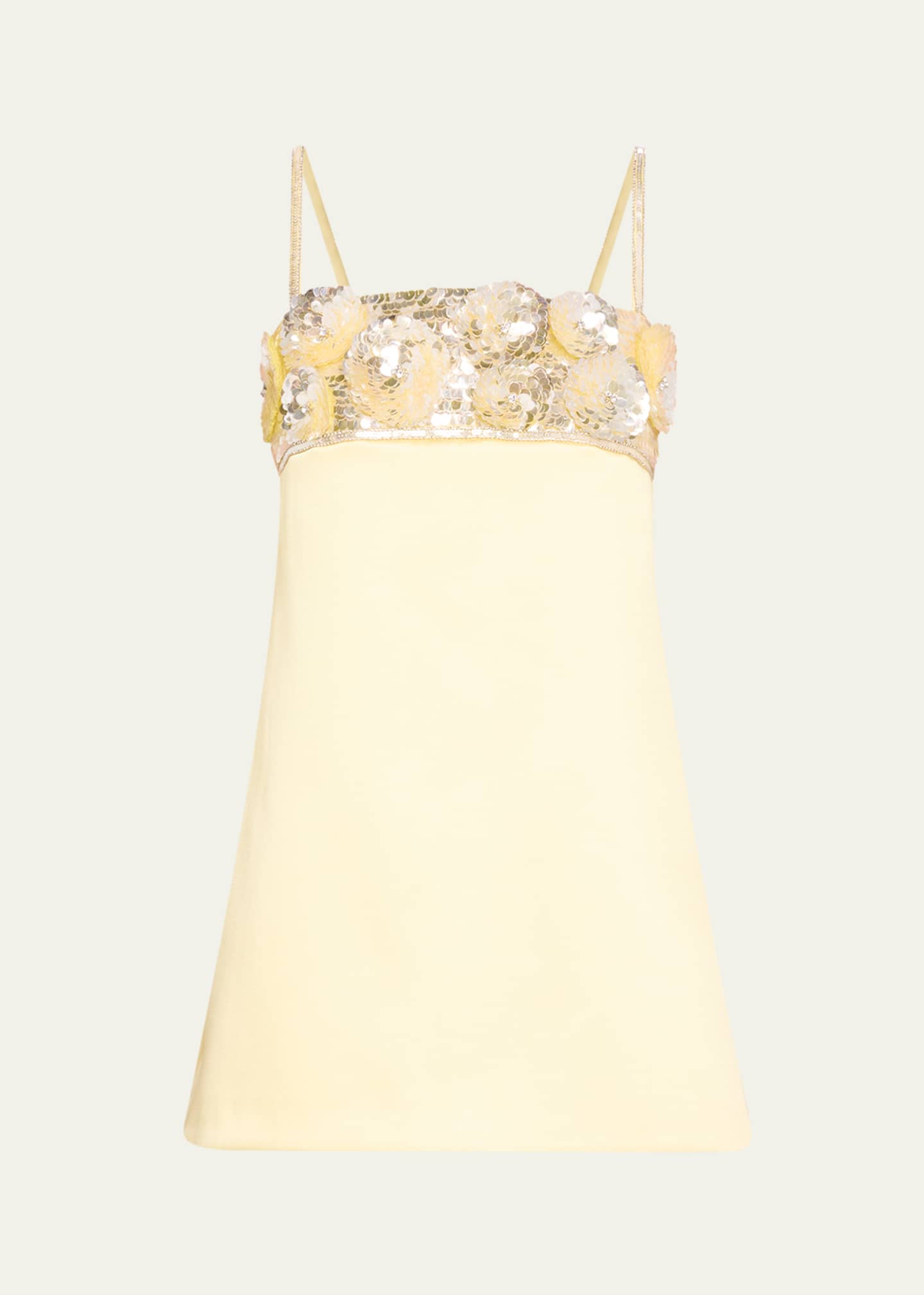Retrofete Lark Flower Sequined Mini Dress Image 1 of 5
