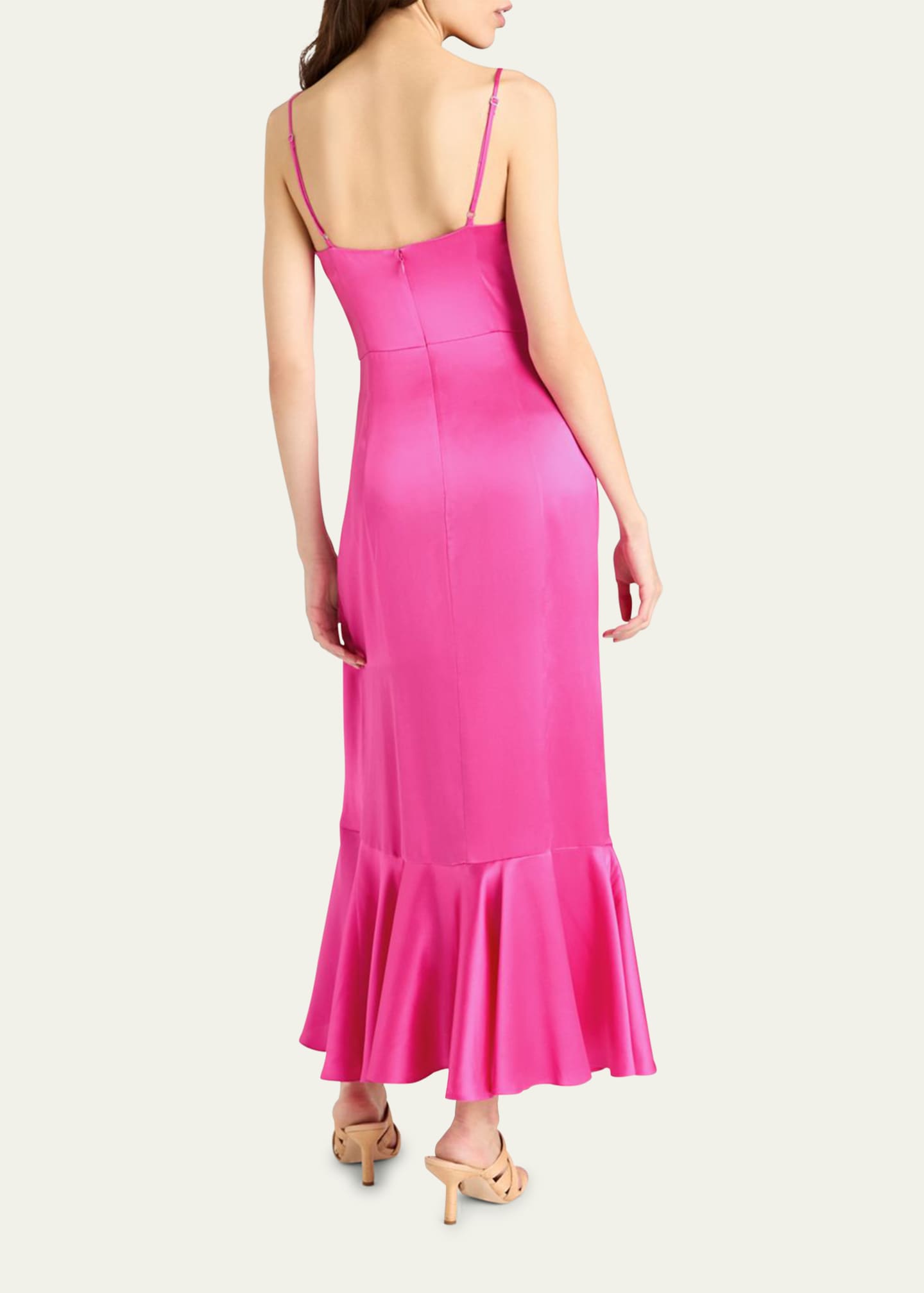 Cinq a Sept Vivienda Silk Tie-Waist Midi Dress Image 3 of 3