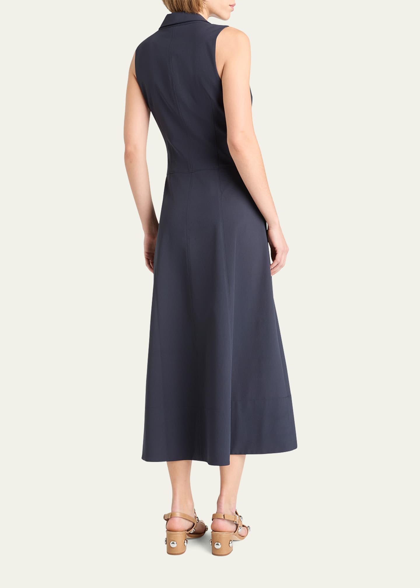 Kilda Ruched V-Neck Midi Dress