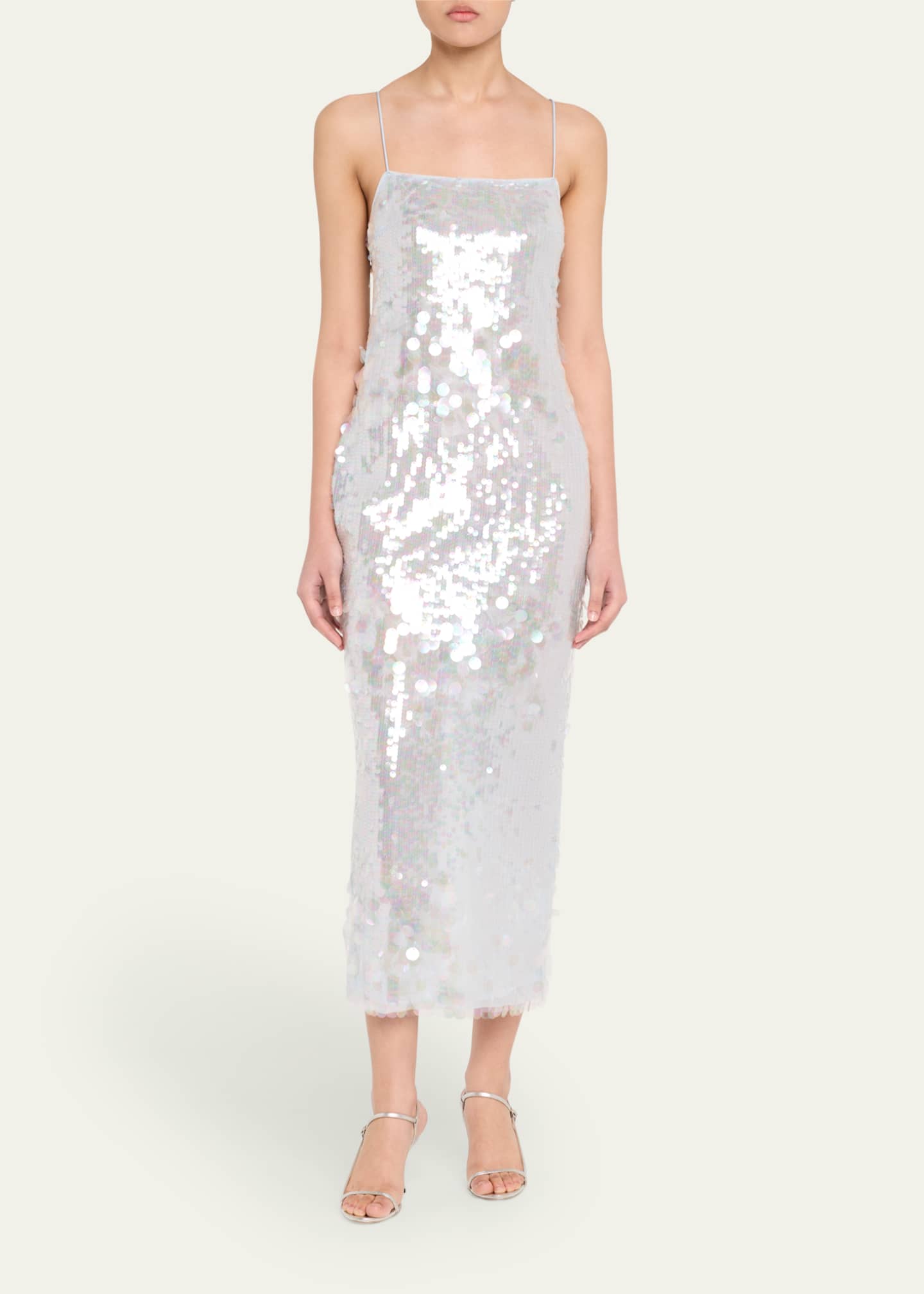 Retrofete Alana Sleeveless Sequined Midi Dress Image 2 of 5