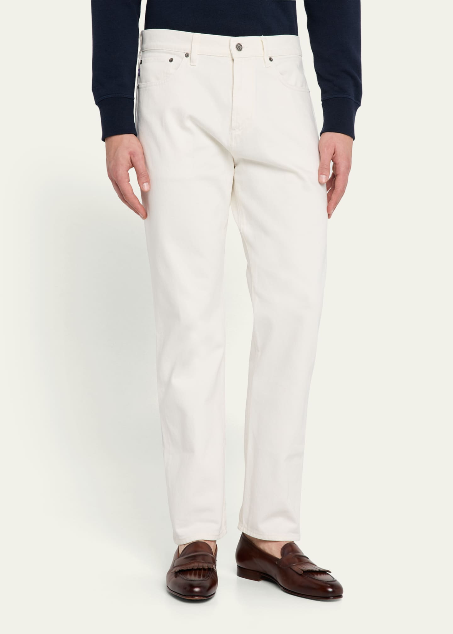 Ralph Lauren Purple Label Men's Straight-Leg Japanese Denim Jeans Image 4 of 5