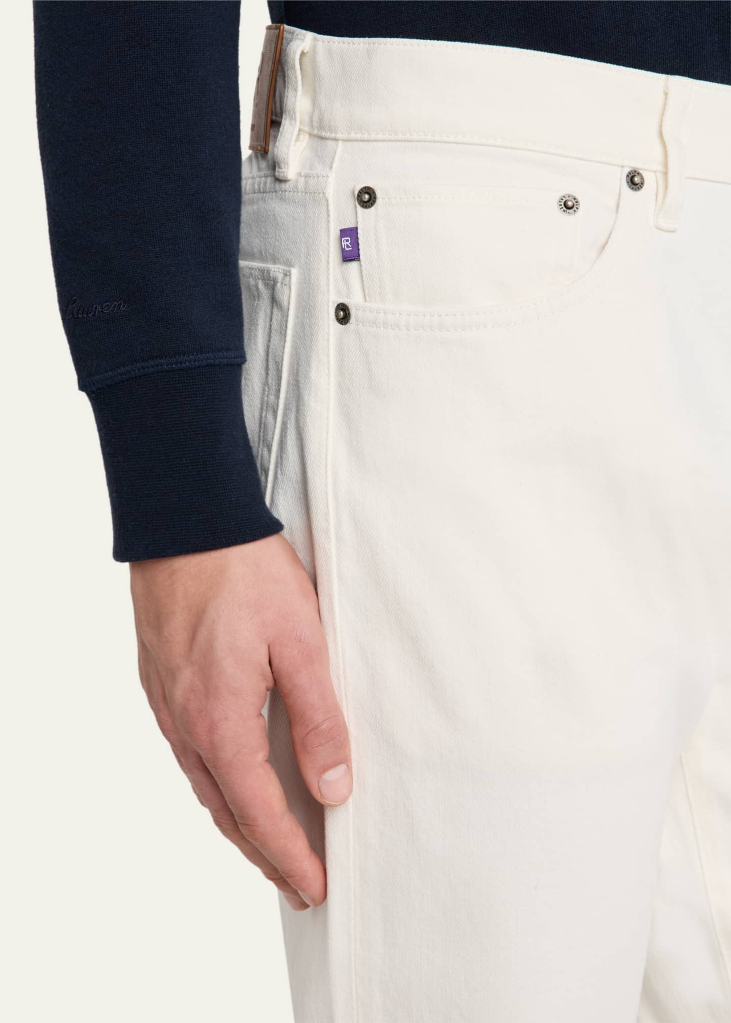 Ralph Lauren Purple Label Men's Straight-Leg Japanese Denim Jeans Image 5 of 5