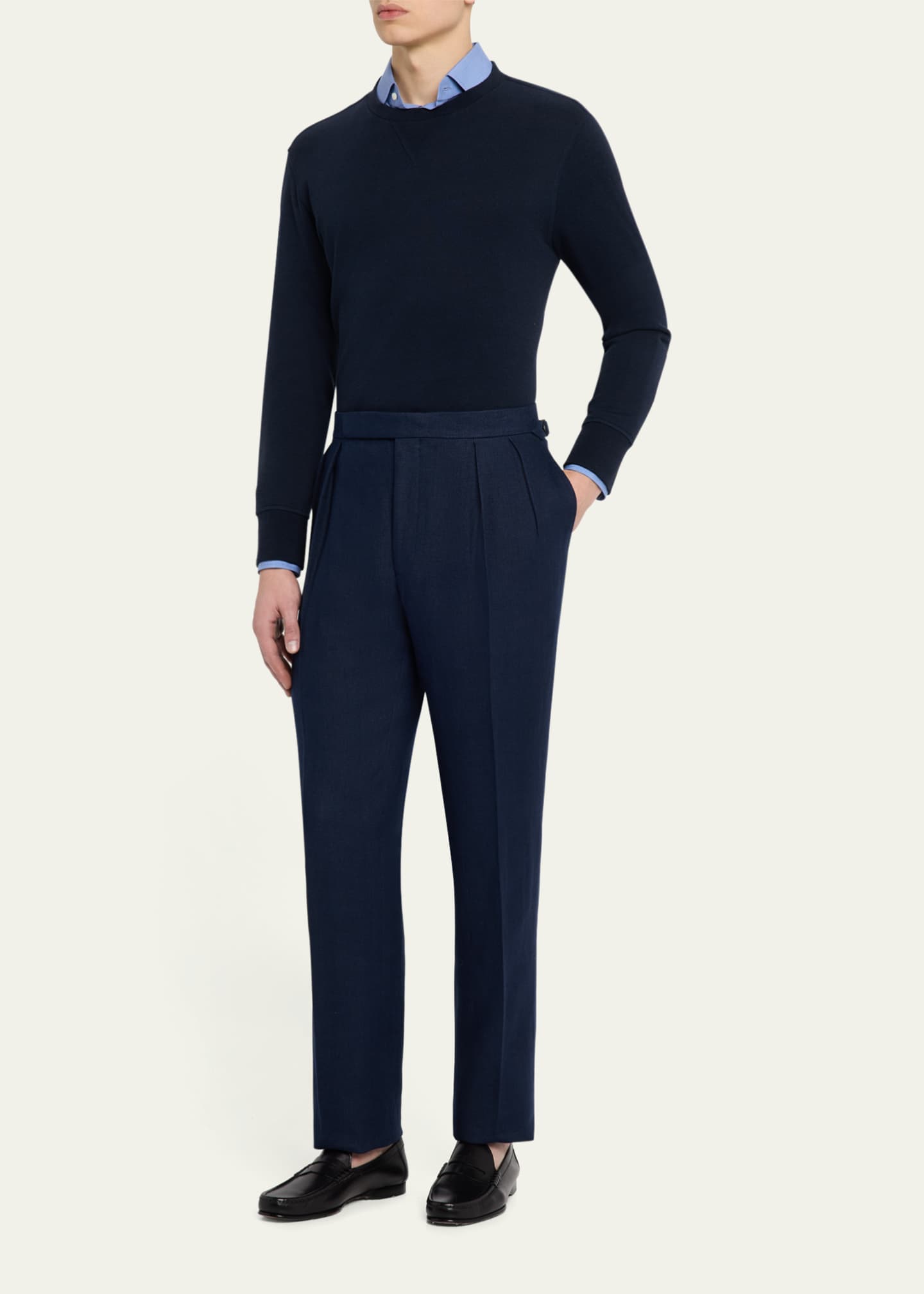 Ralph Lauren Purple Label Men's Gregory Hand-Tailored Trousers Image 2 of 5