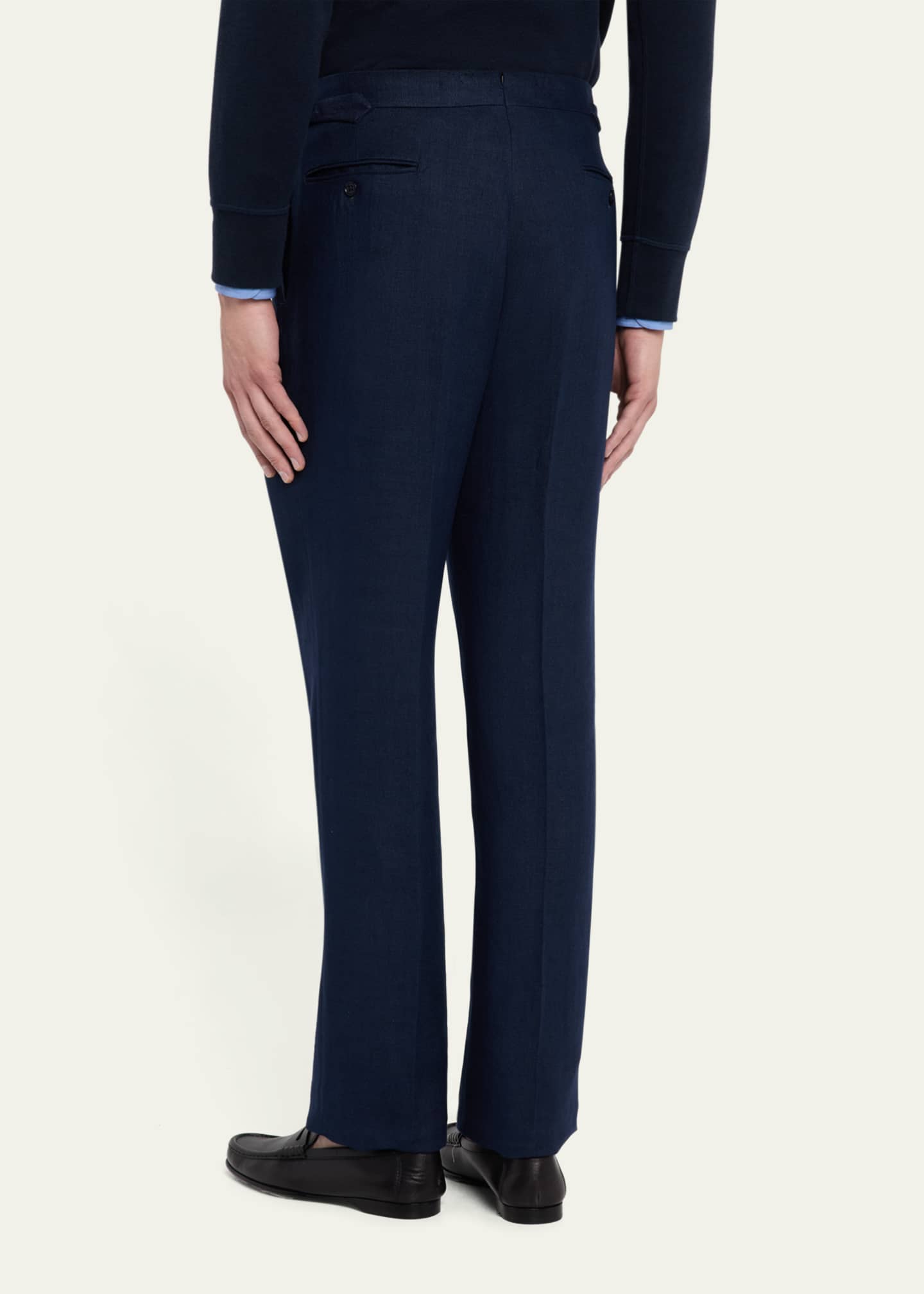 Ralph Lauren Purple Label Men's Gregory Hand-Tailored Trousers Image 3 of 5