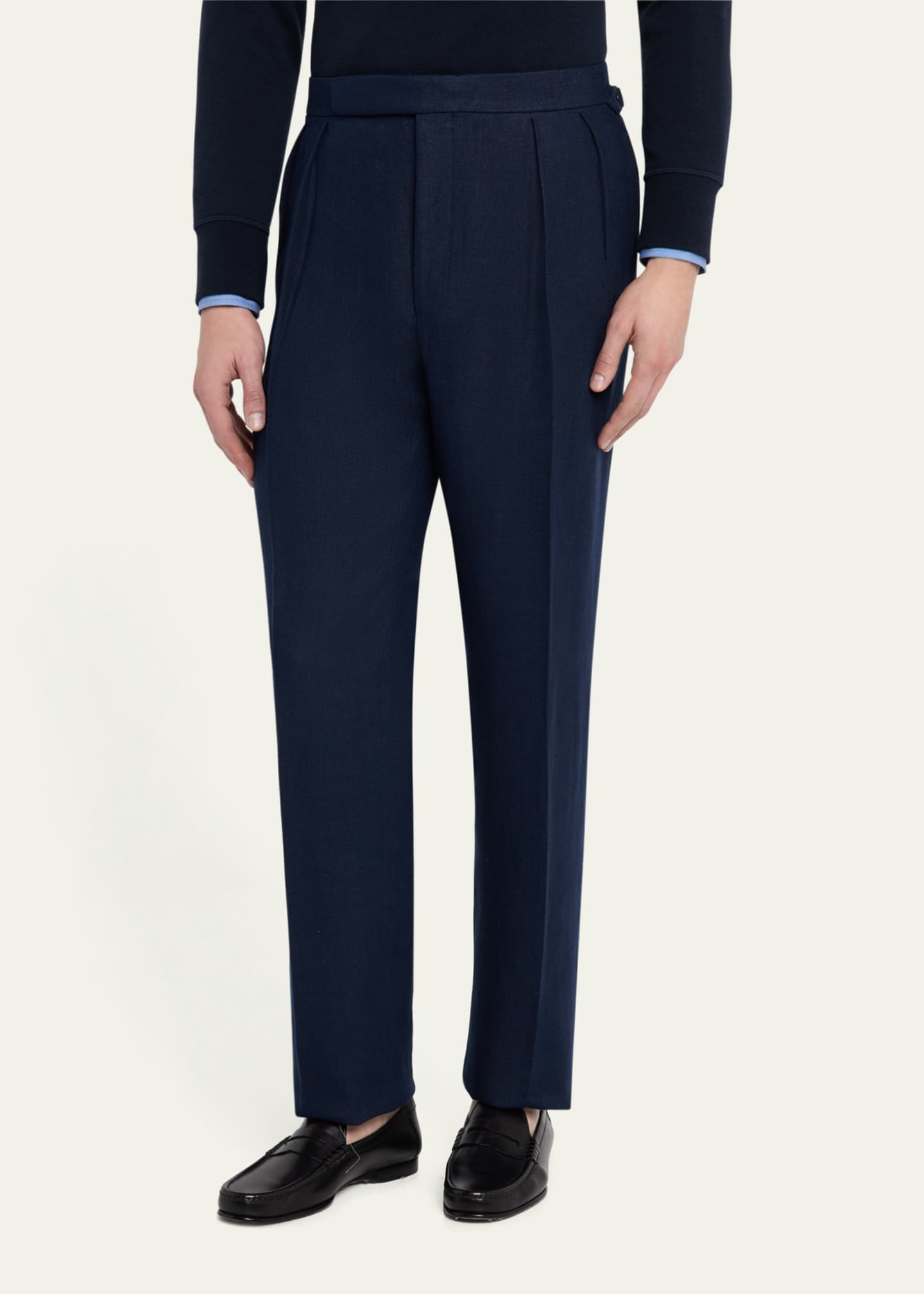 Ralph Lauren Purple Label Men's Gregory Hand-Tailored Trousers Image 4 of 5