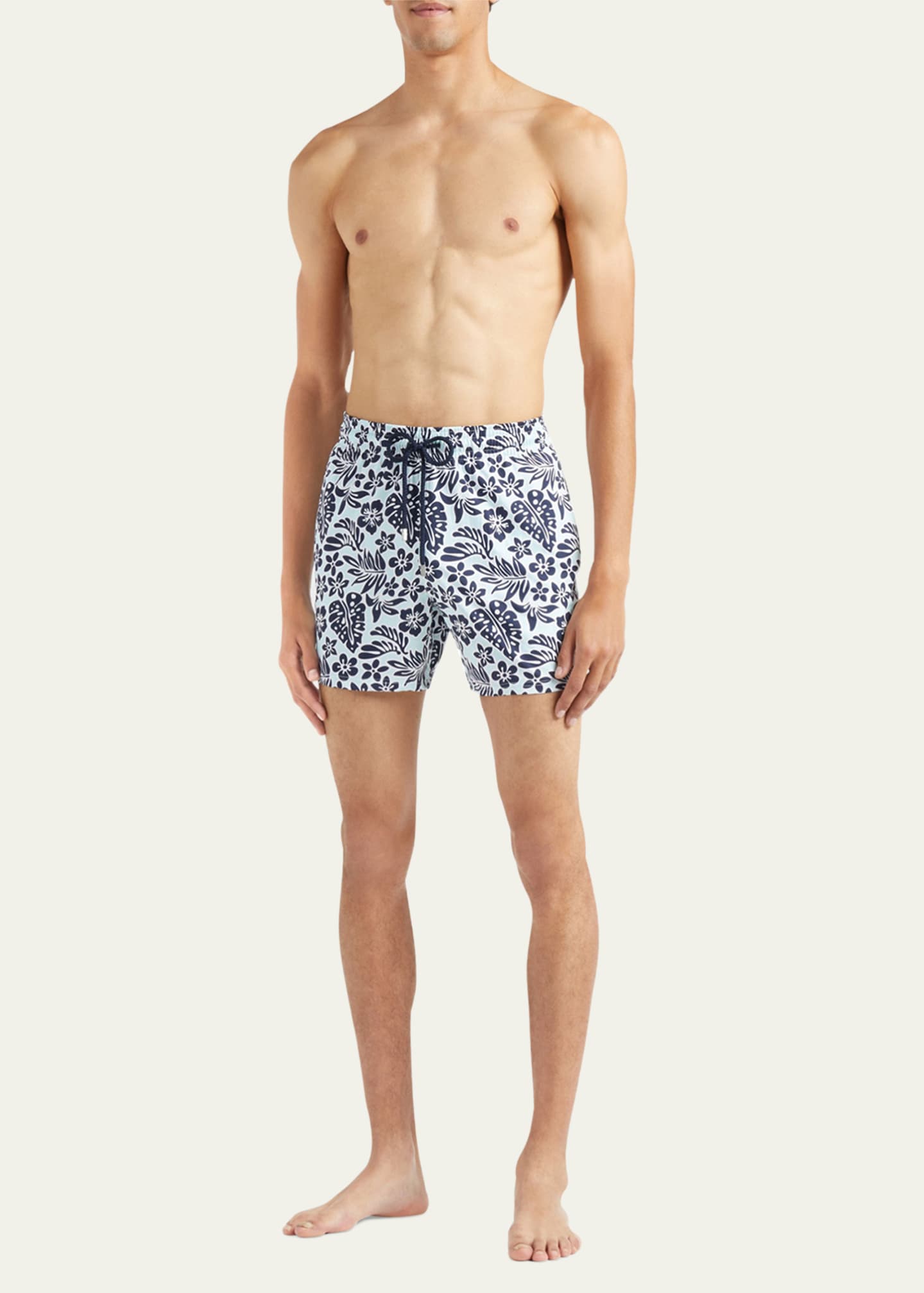 Vilebrequin Men's Leaf-Print Swim Shorts Image 2 of 3