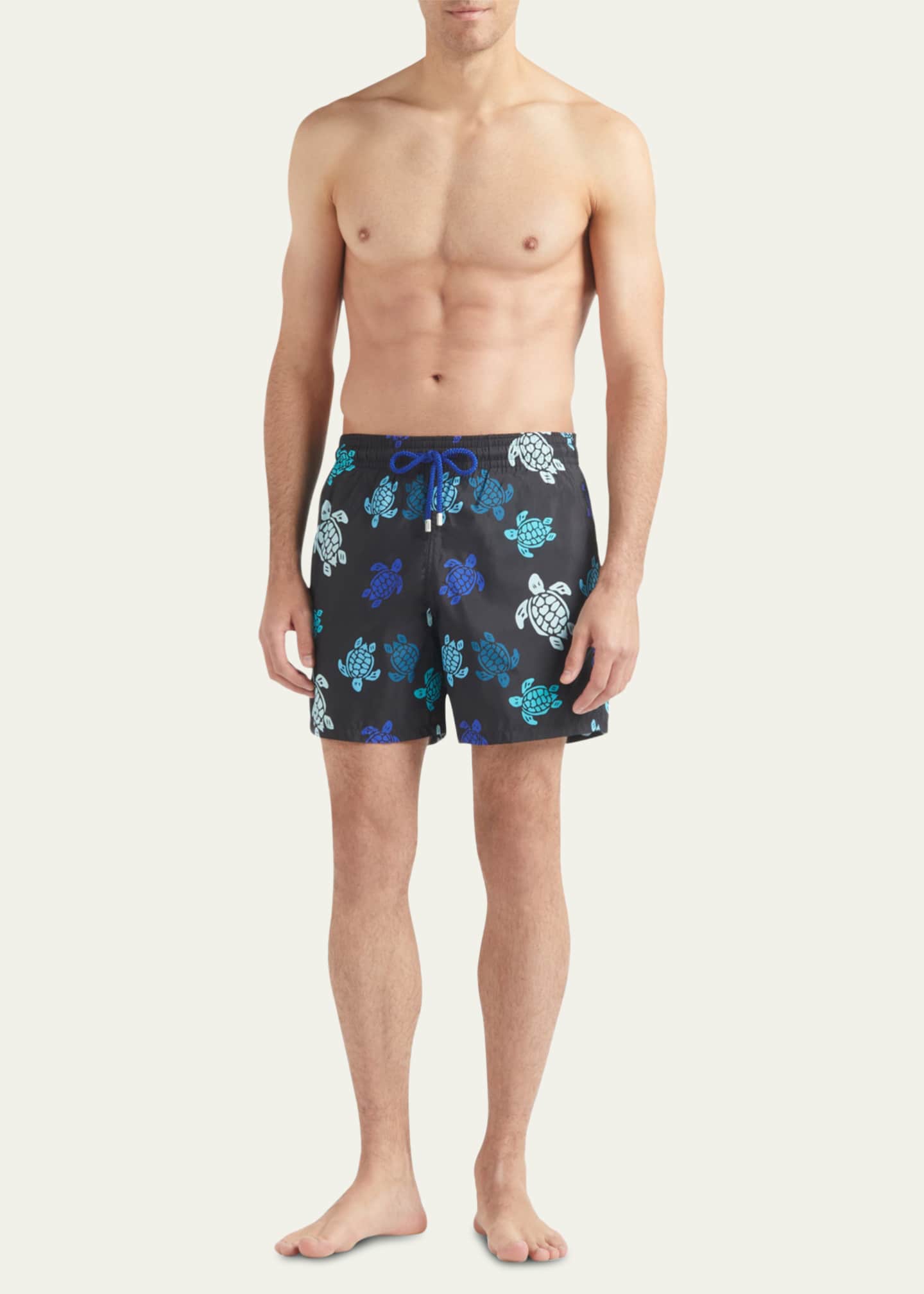 Vilebrequin Men's Multicolor Turtle-Print Swim Shorts Image 2 of 3