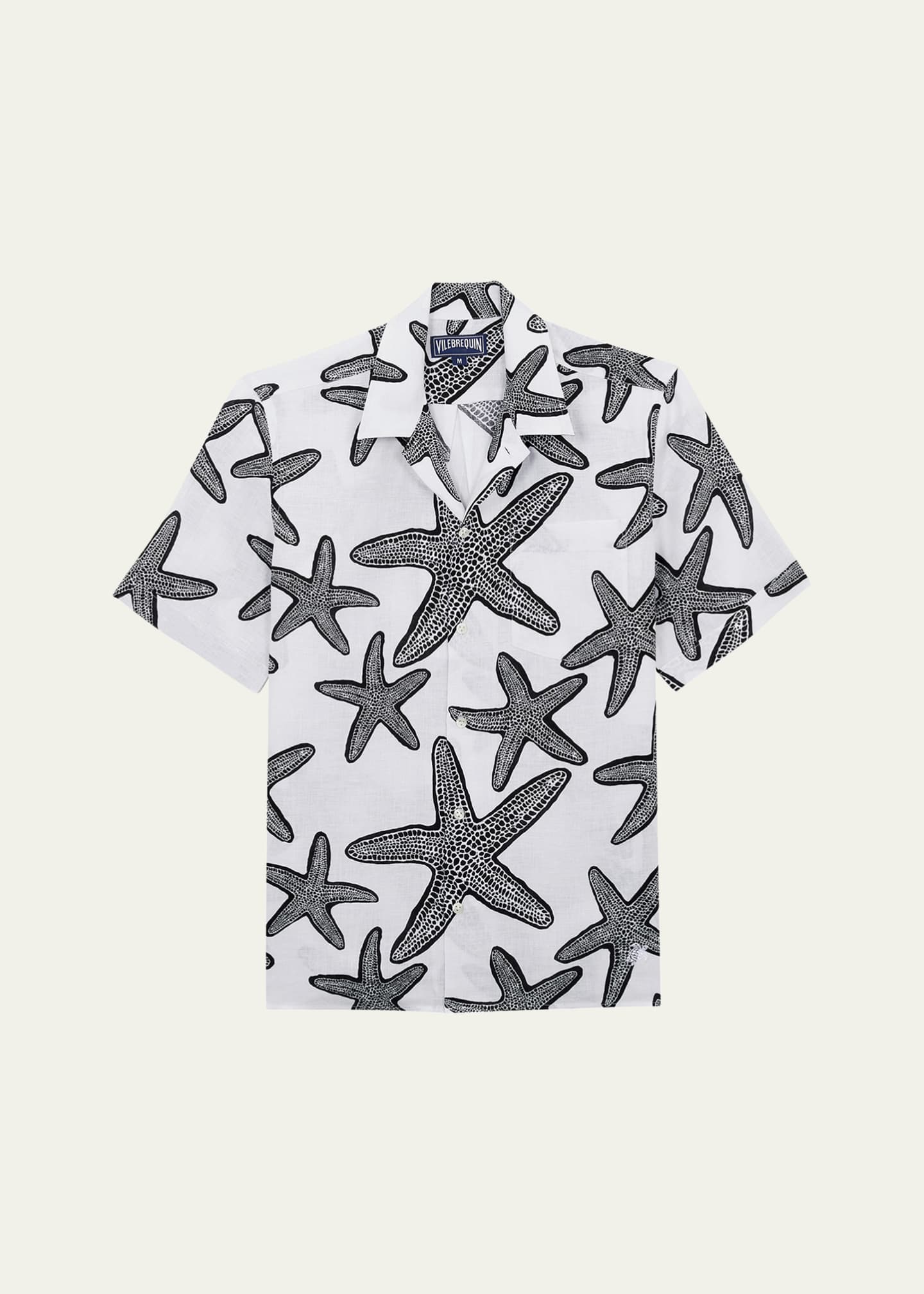 Vilebrequin Men's Starfish-Print Camp Shirt Image 1 of 3