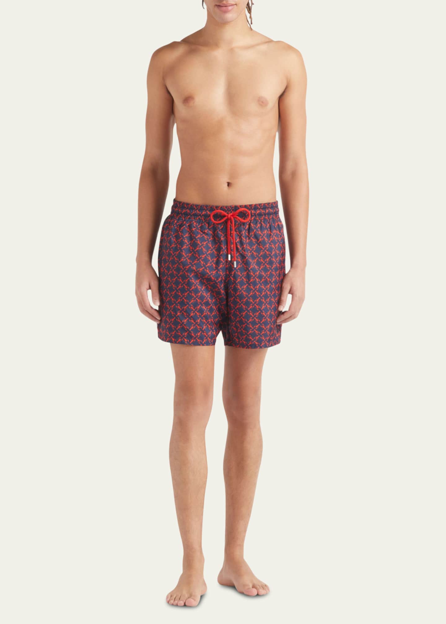 Vilebrequin Men's Micro Lobster-Print Swim Shorts Image 2 of 3