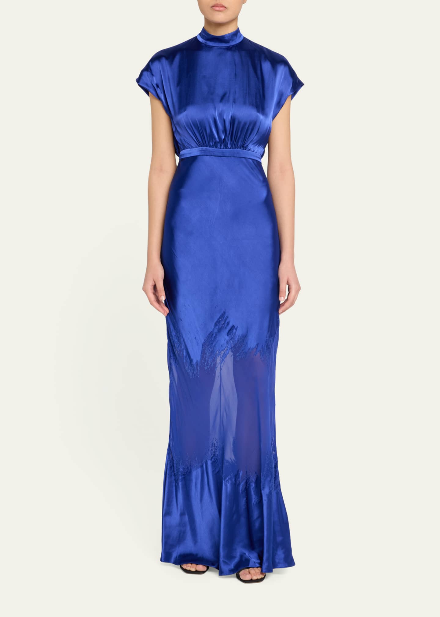 Saloni Fabienne Silk Long Dress Image 2 of 5