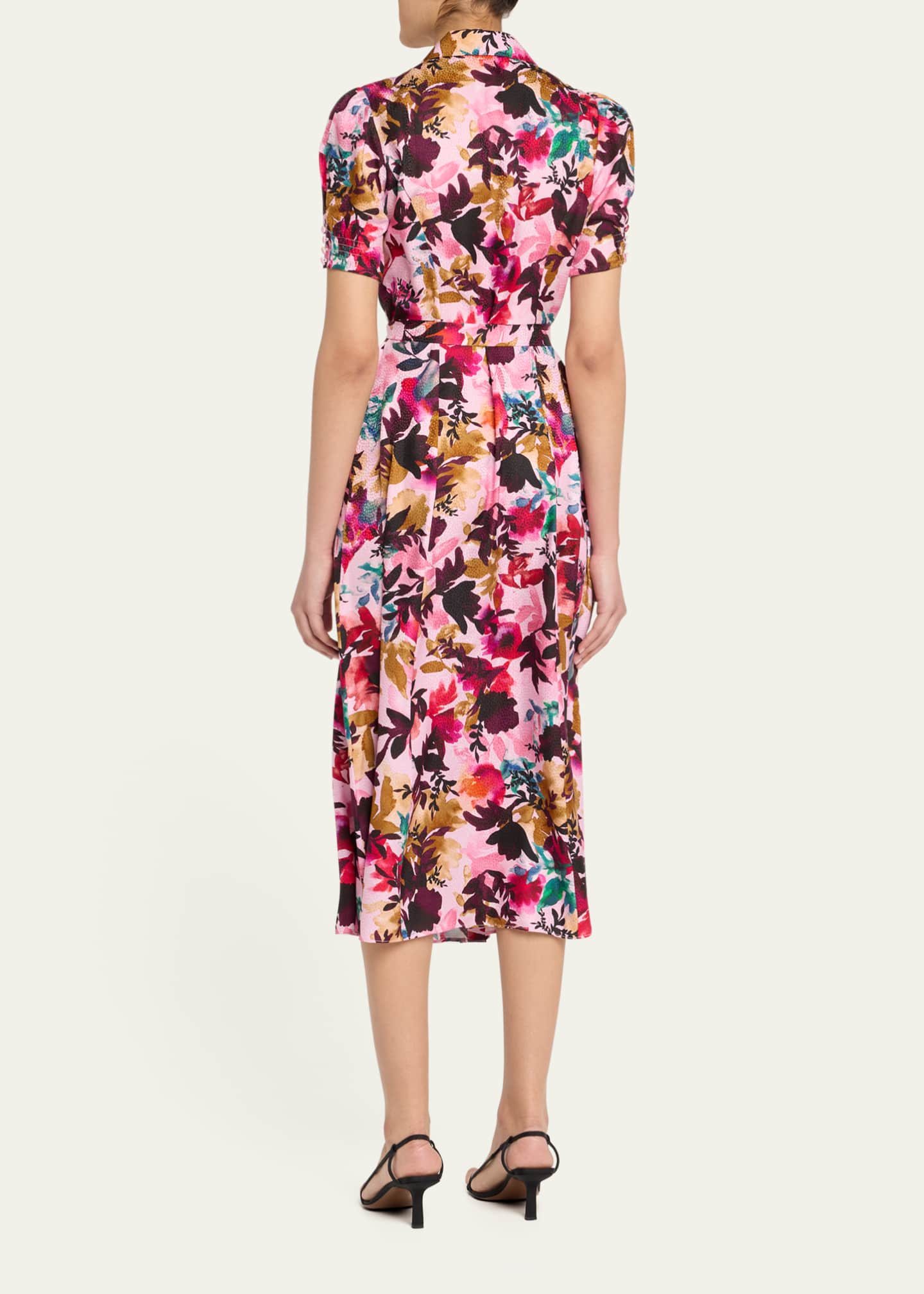 Saloni Vanessa Floral Shirtdress Image 3 of 5
