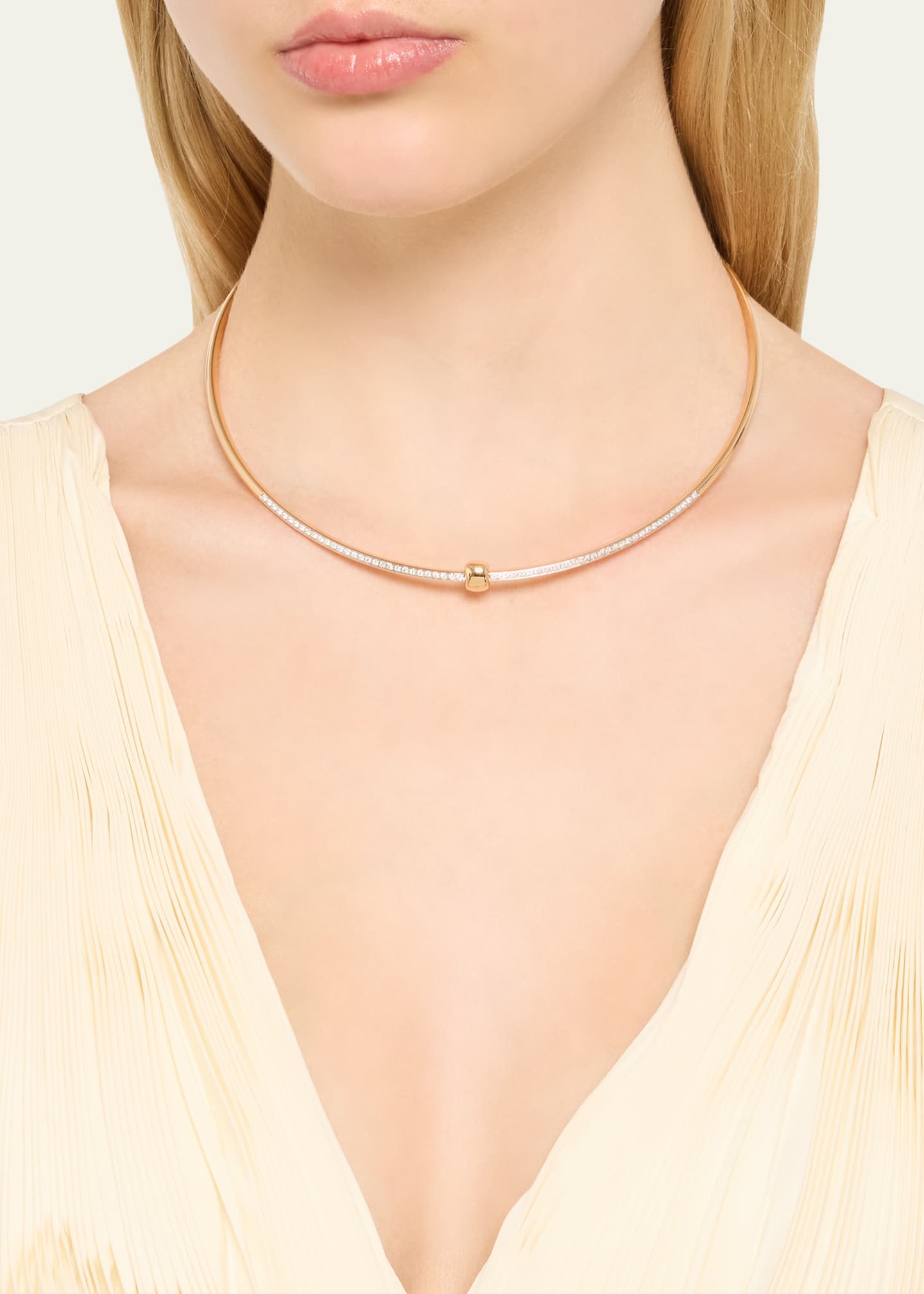 Pomellato Together 18K Rose Gold Diamond Collar Image 2 of 4