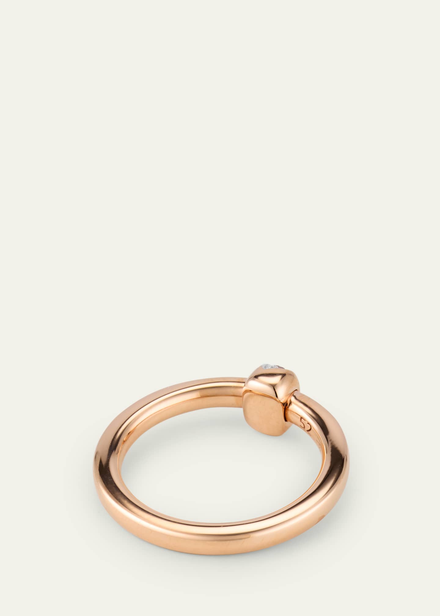 Pomellato Together 18K Rose Gold Diamond Band Ring Image 4 of 4