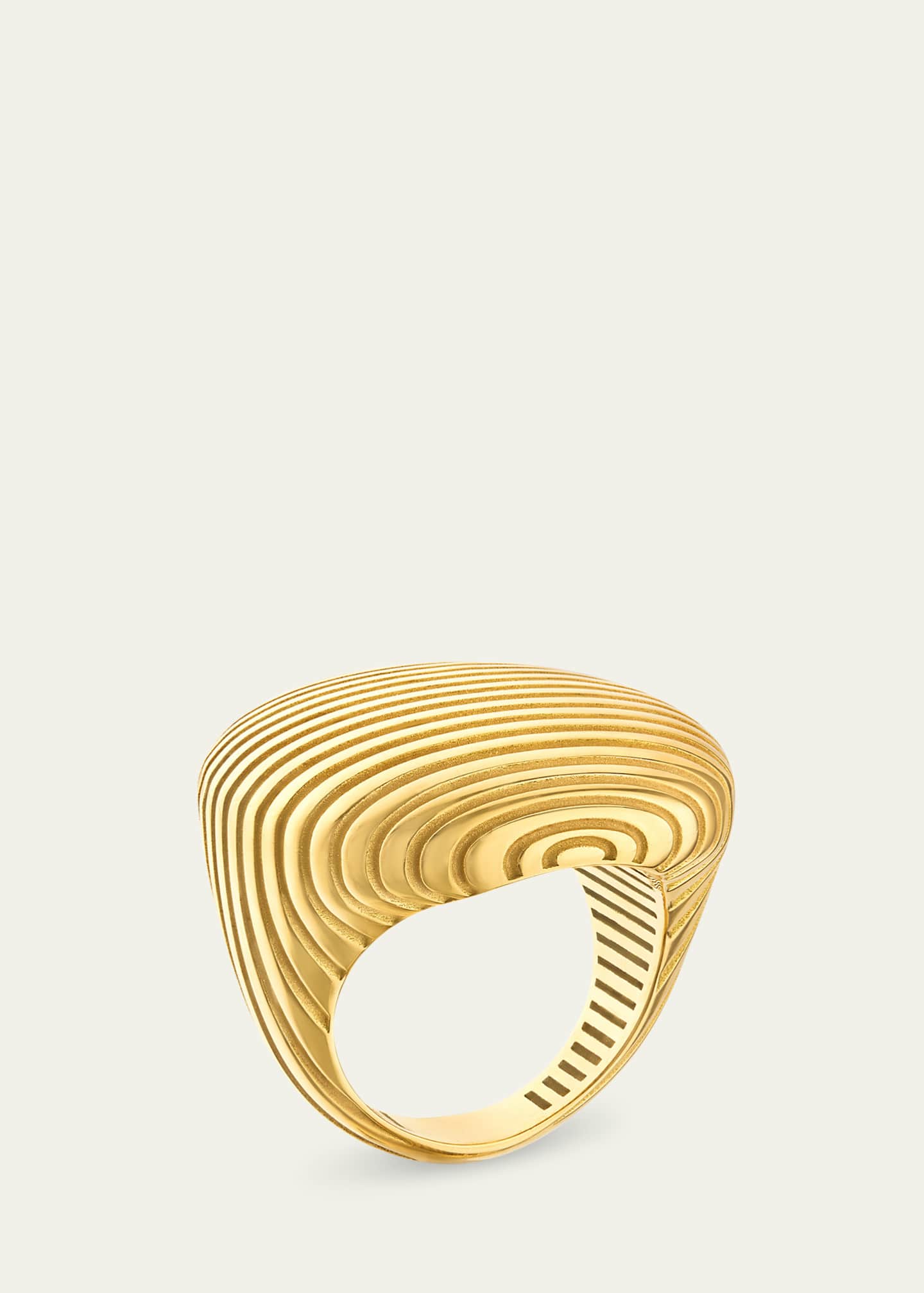 Pamela Zamore 18K Yellow Gold Isla Dome Ring Image 2 of 2