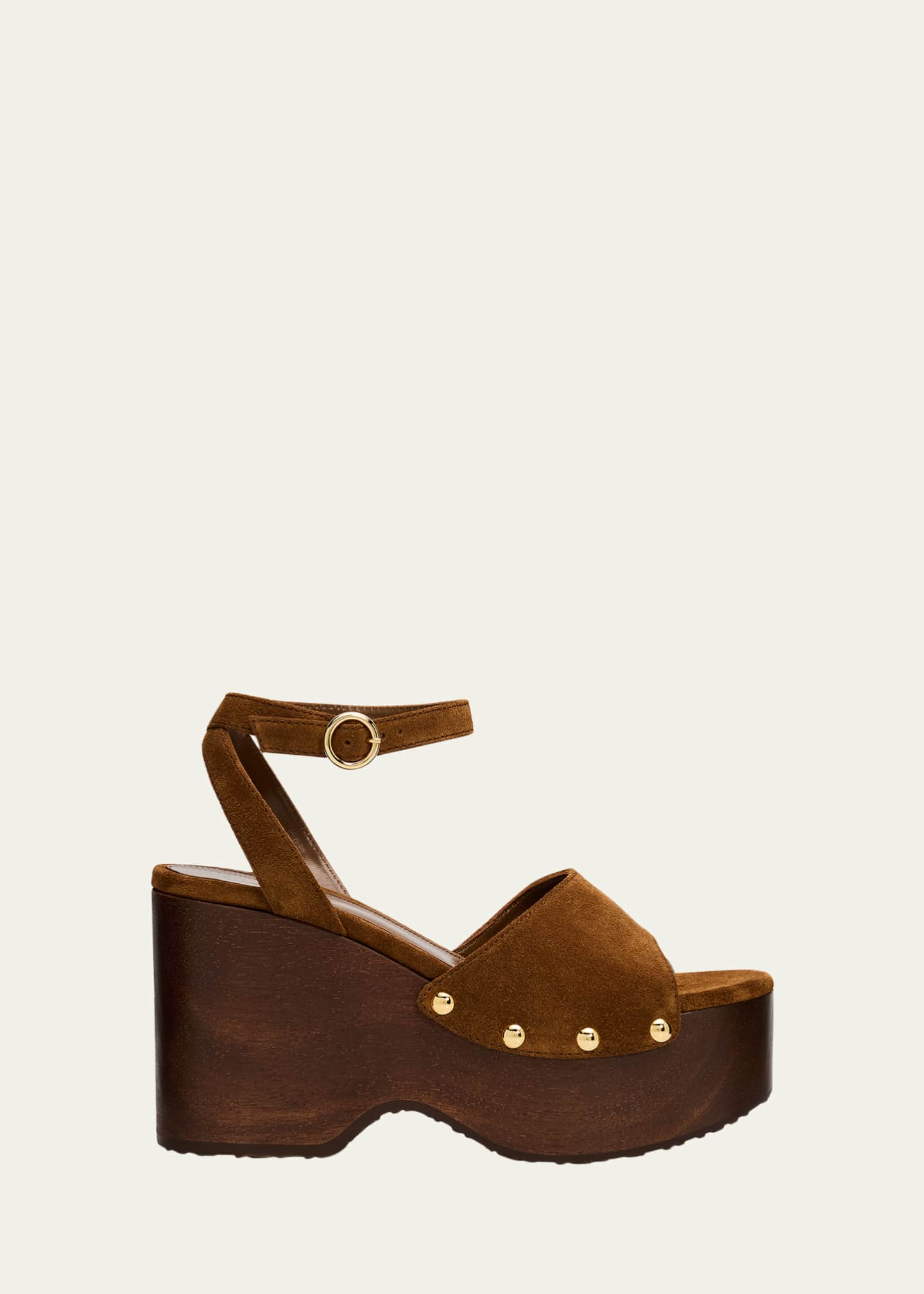 Gianvito Rossi Suede Ankle-Strap Platform Sandals - Bergdorf Goodman