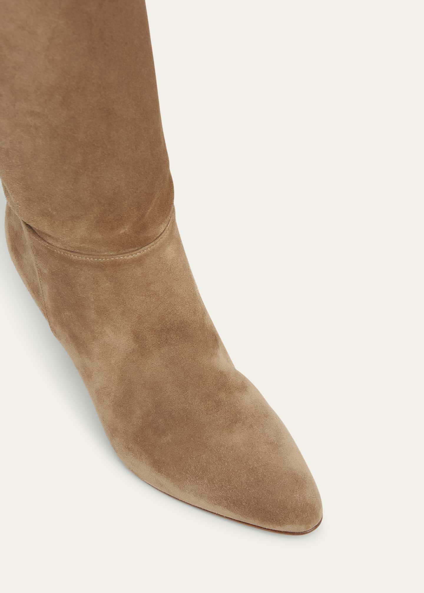 Gianvito Rossi Slouchy Suede Mid Boots Image 5 of 6